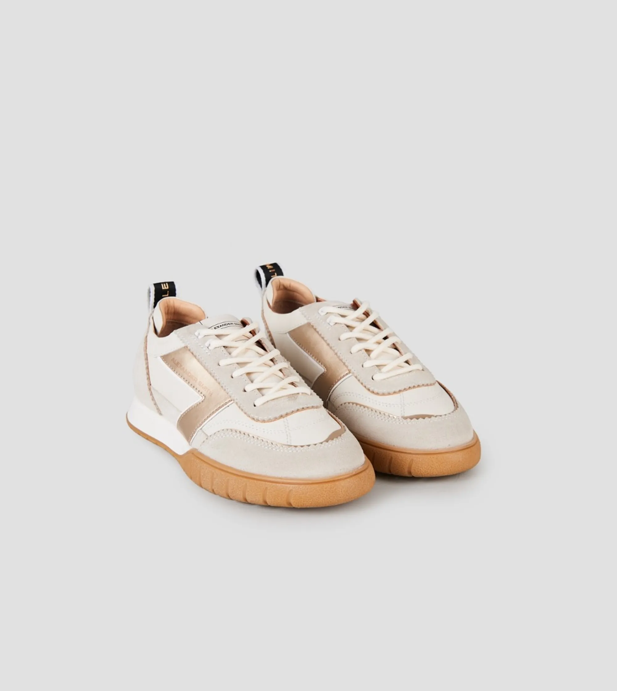 Alexander Smith Sneakers Abbey In Pelle E Suede Bianco Asbeayw8249Fbz 197517