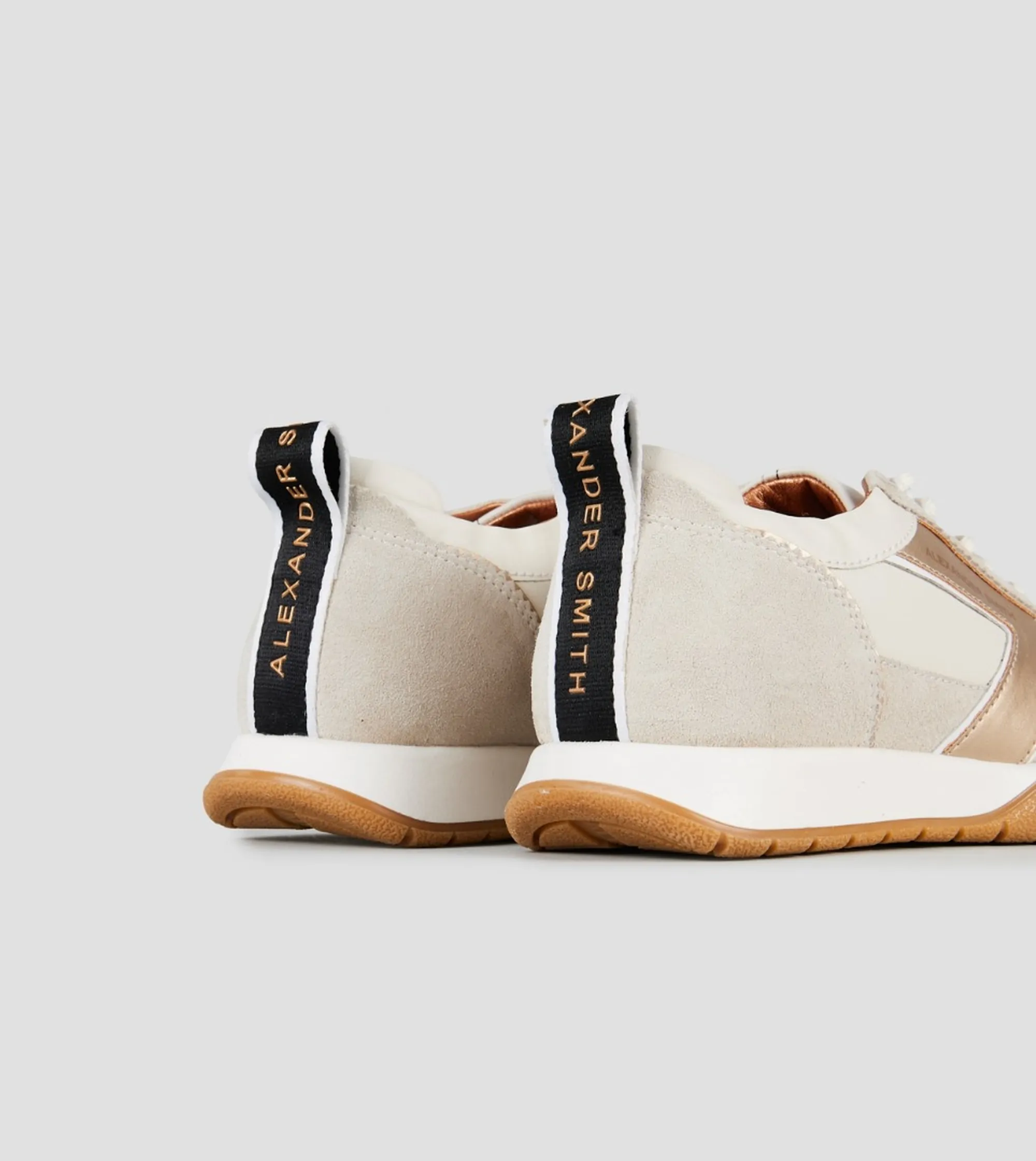 Alexander Smith Sneakers Abbey In Pelle E Suede Bianco Asbeayw8249Fbz 197518