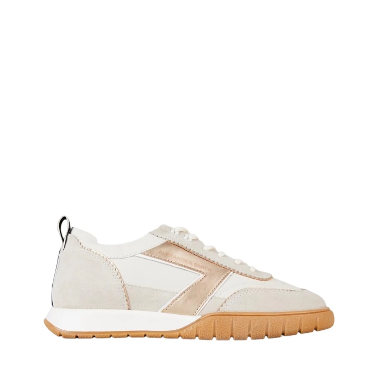 Alexander Smith Sneakers Abbey In Pelle E Suede Bianco Asbeayw8249Fbz 197960