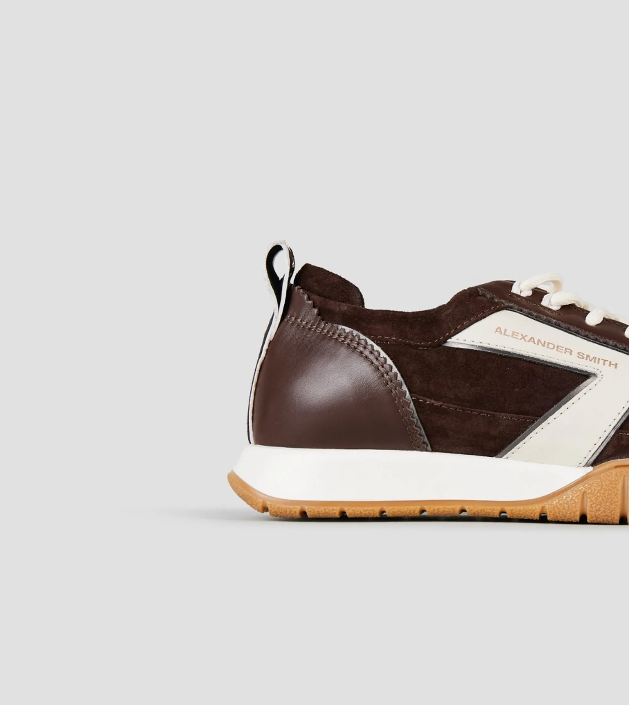 Alexander Smith Sneakers Abbey In Pelle E Suede Marrone Scuro Asbeayw8195Dbf 197522