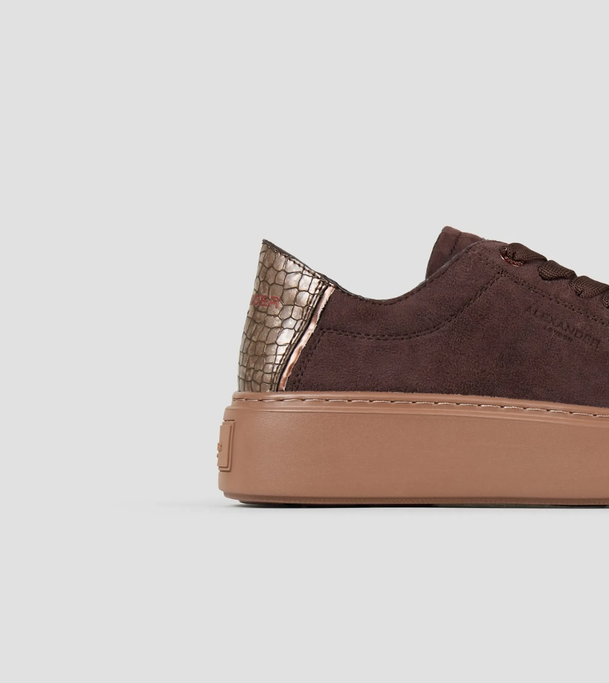 Alexander Smith Sneakers London Alta In Camosco Marrone Scuro Albeluw8417Dno 197572