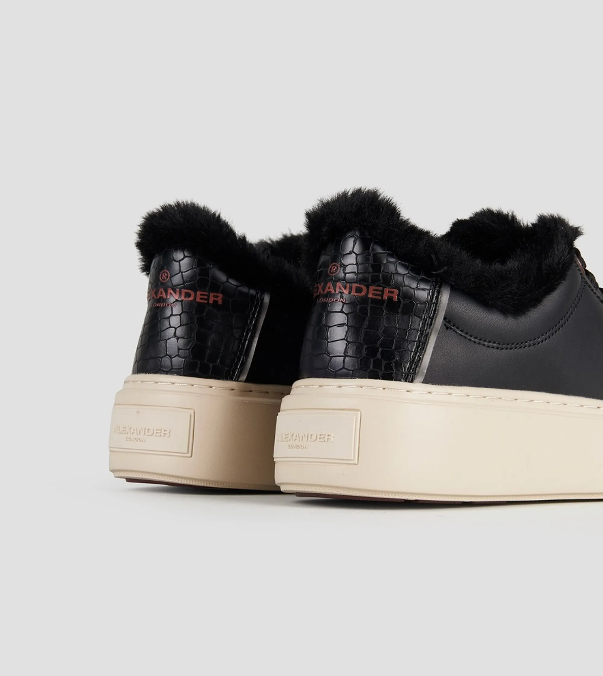 Alexander Smith Sneakers London Alta In Pelle Nero Albelhw0051Blk 197560