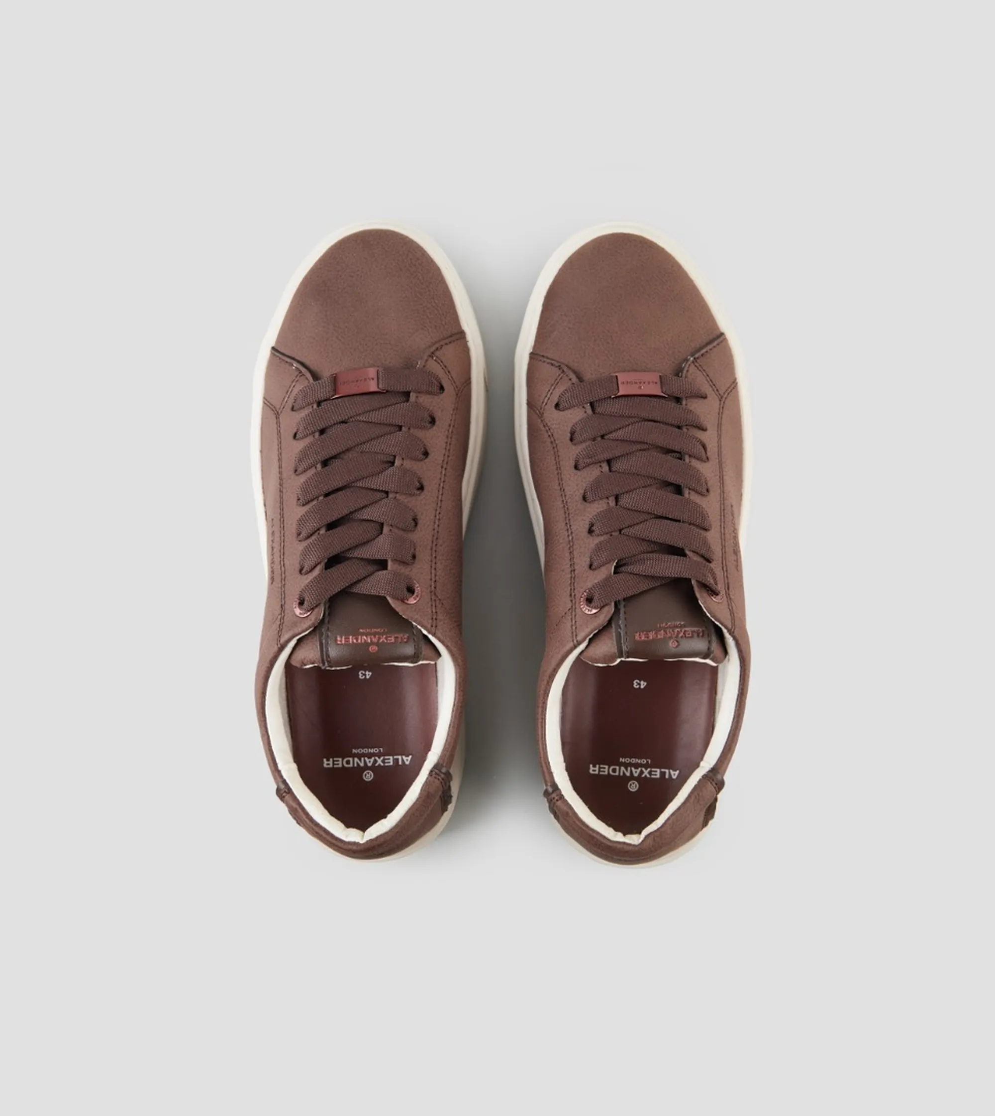 Alexander Smith Sneakers London In Camoscio Marrone Scuro Albeldm9151Dbn 197549