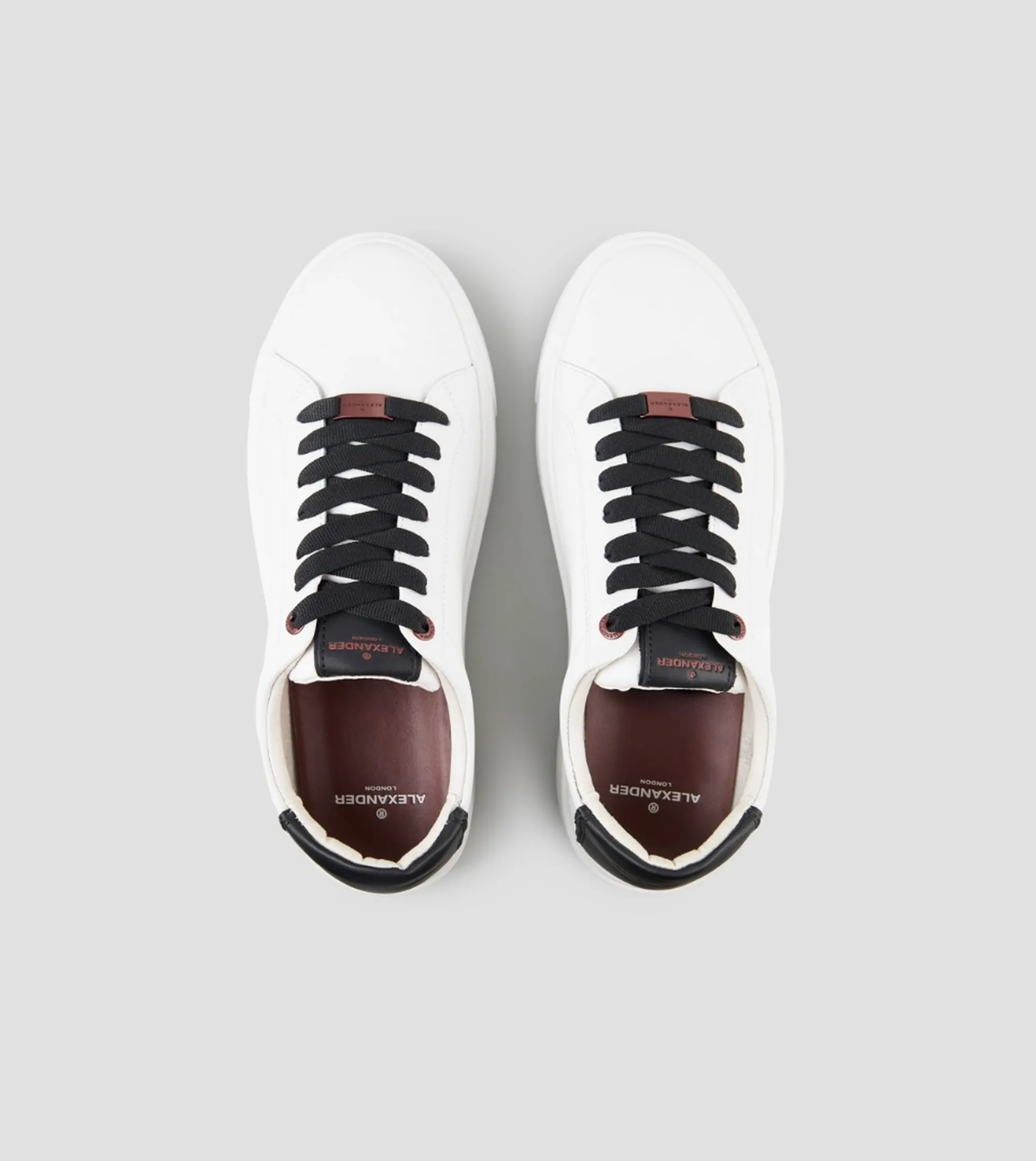 Alexander Smith Sneakers London In Pelle Bianco Albeldm9010Wbk 197531