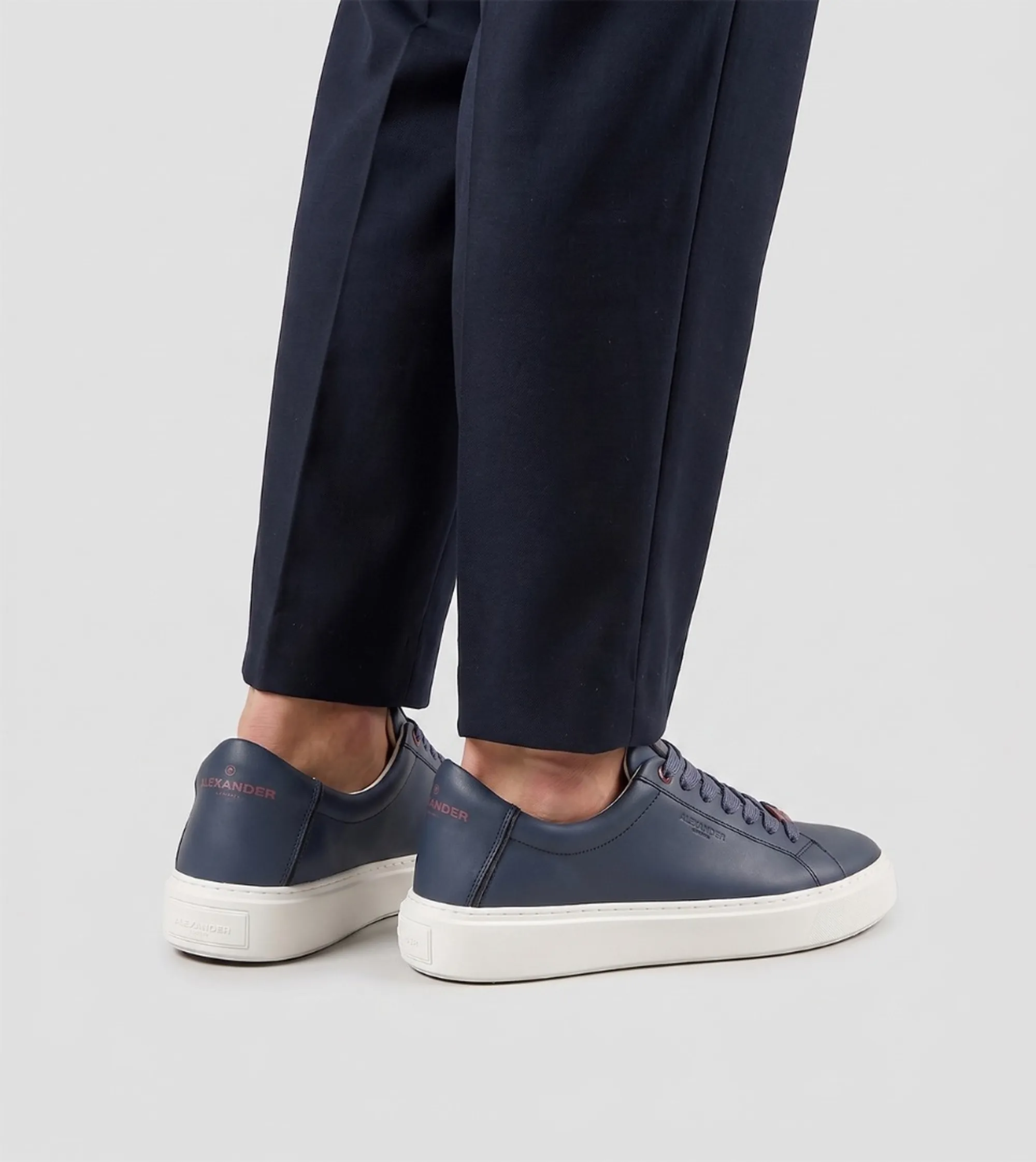 Alexander Smith Sneakers London In Pelle Blu Albeldm9012Ble 197533