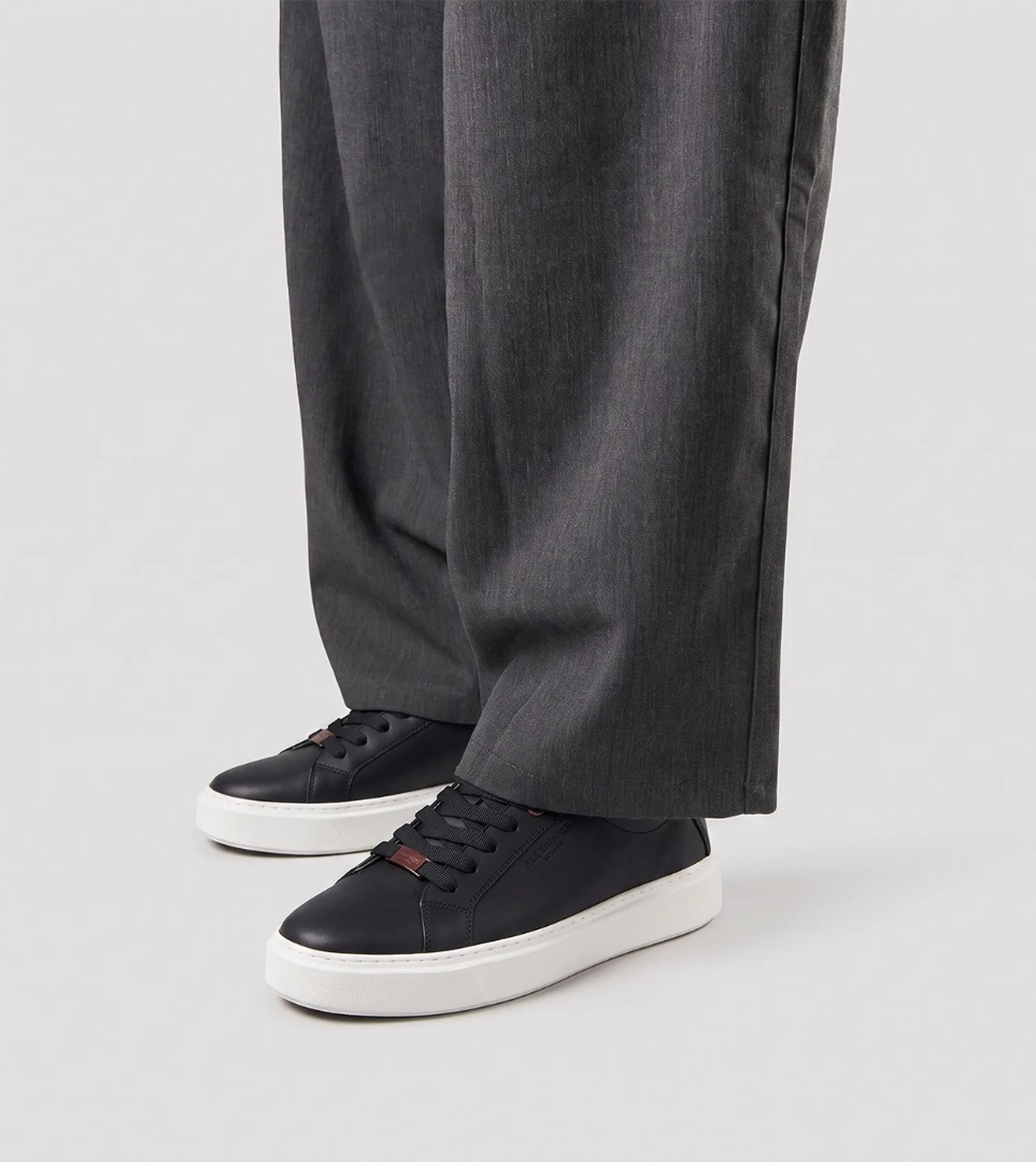Alexander Smith Sneakers London In Pelle Nero Albeldm9012Blk 197539