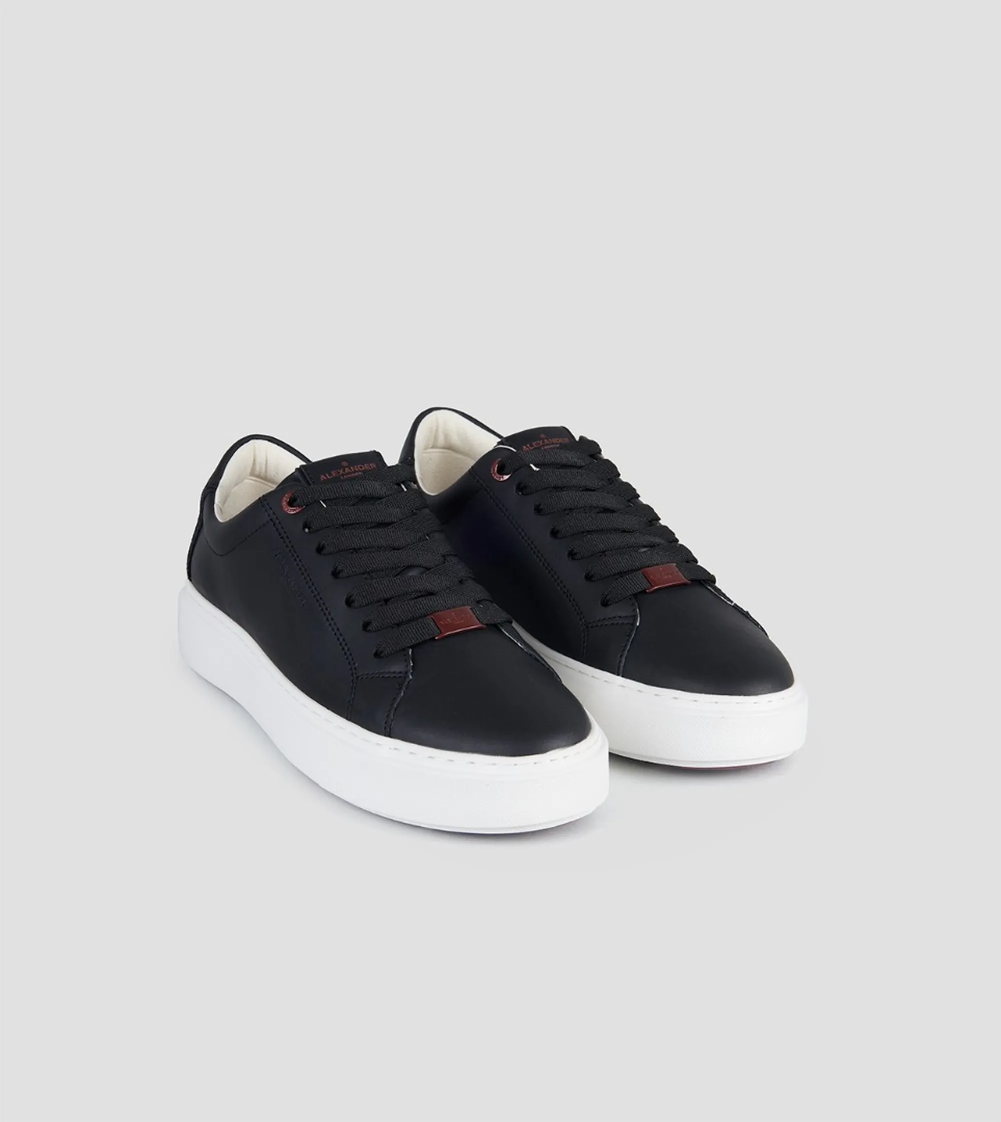 Alexander Smith Sneakers London In Pelle Nero Albeldm9012Blk 197541