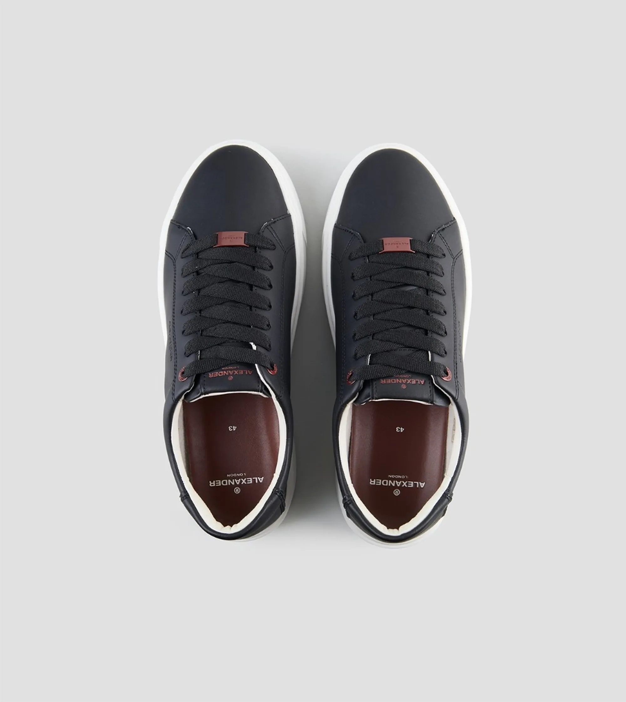 Alexander Smith Sneakers London In Pelle Nero Albeldm9012Blk 197543