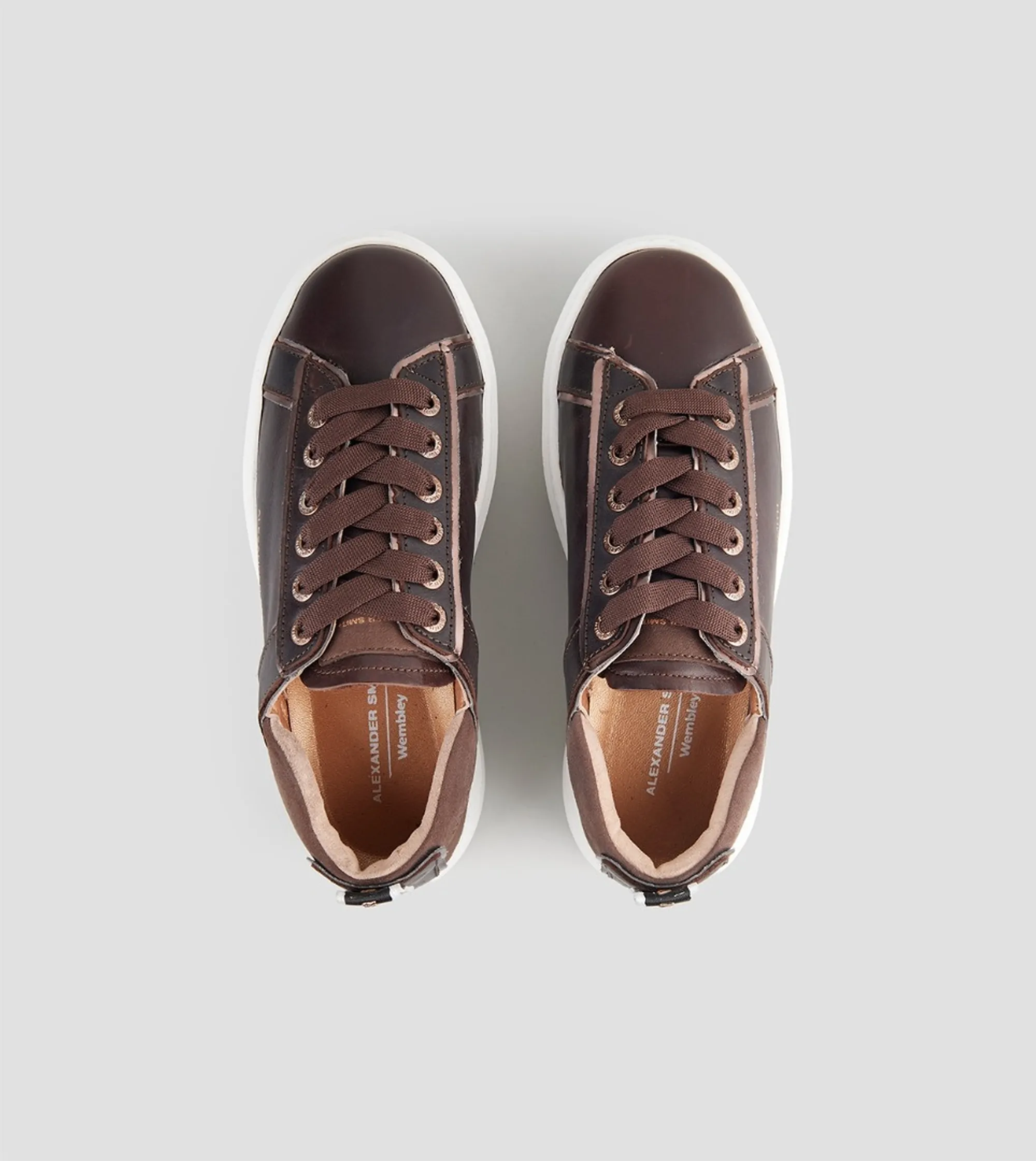 Alexander Smith Sneakers Wembley High Marrone Scuro Asbewhw8375Dbn 197512