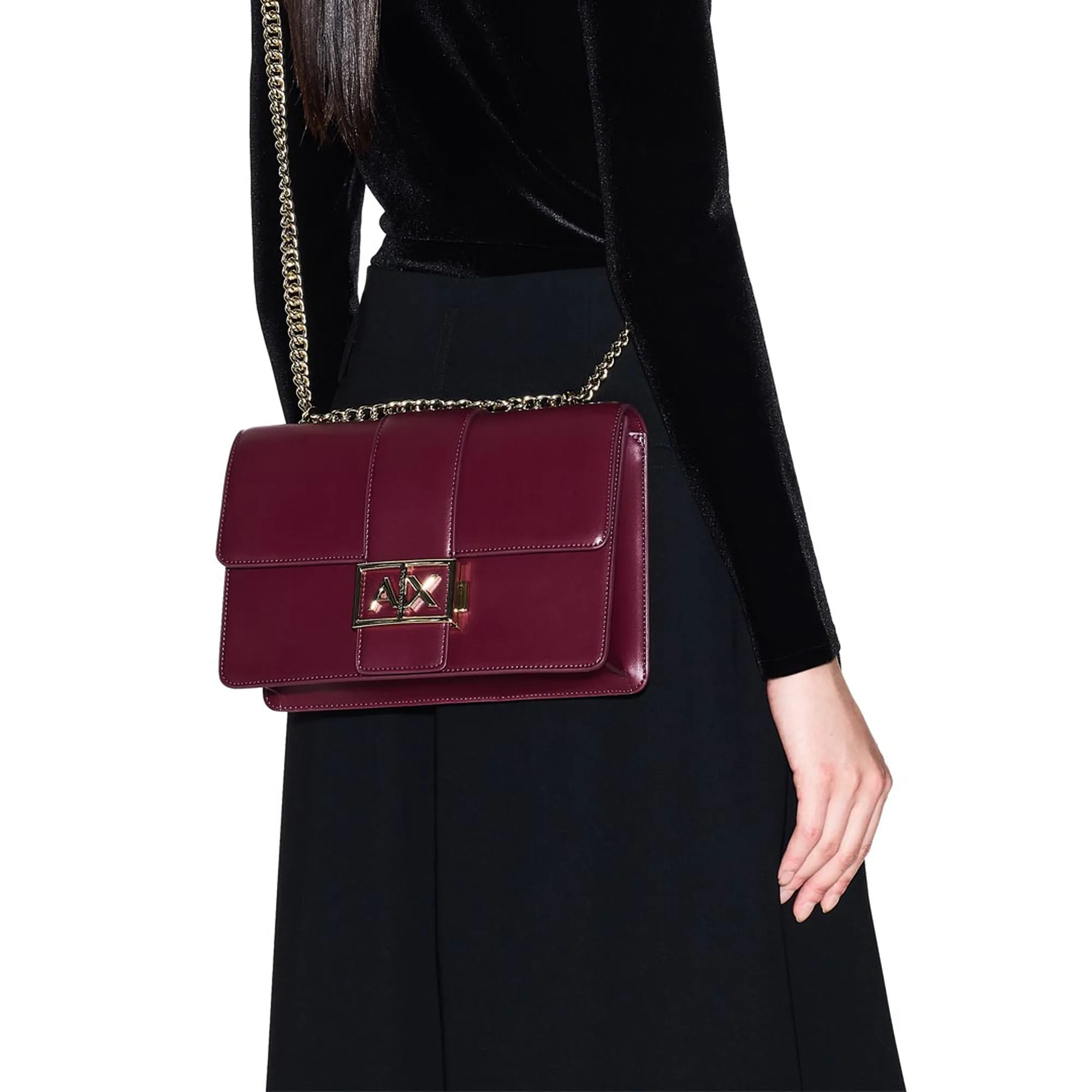 Armani Exchange B'Shoulder Bag' Bordeaux Xw000070Af12039 162770