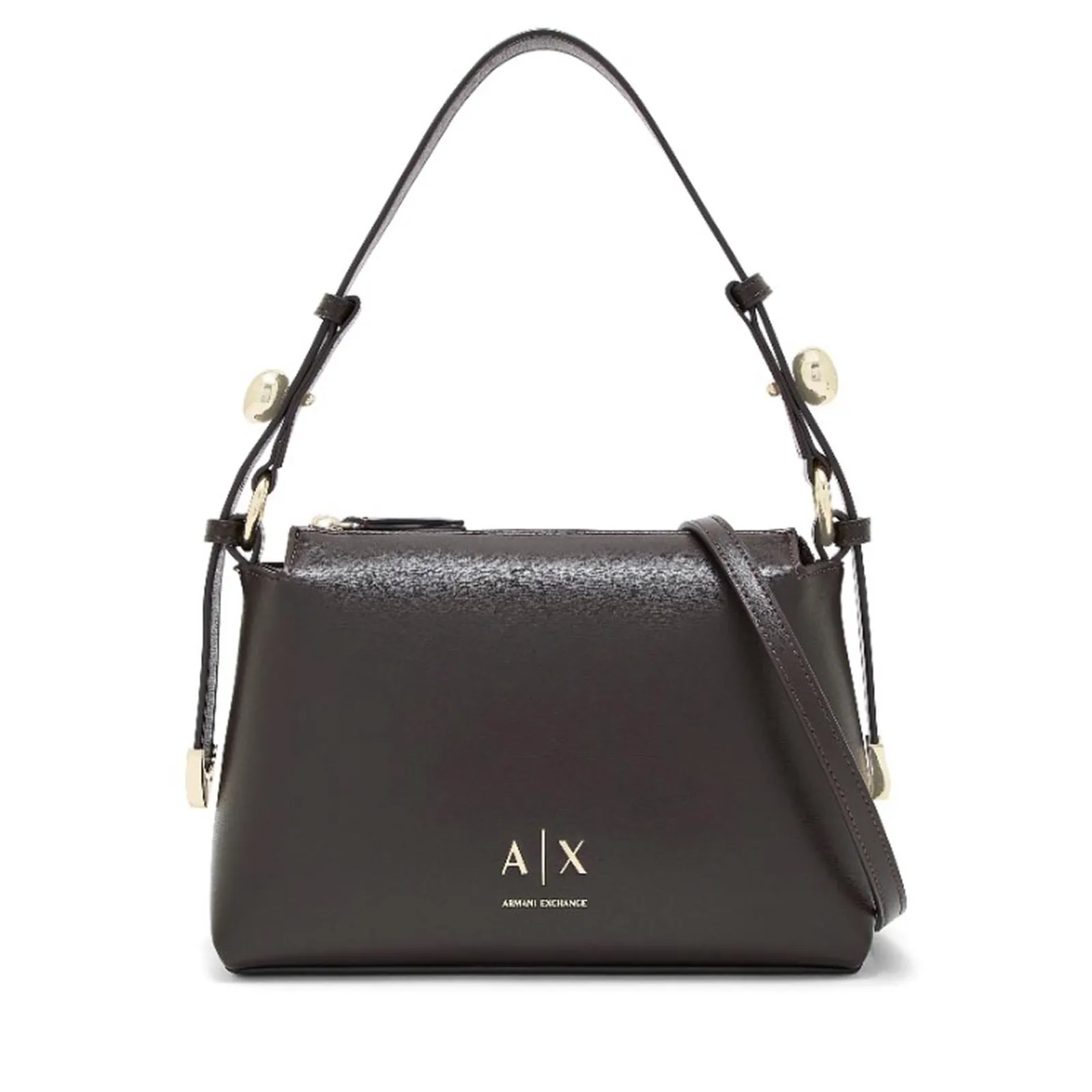 Armani Exchange Borsa A Spalla Con Tracolla Regolabile Marrone Xw002990Af26452 194598