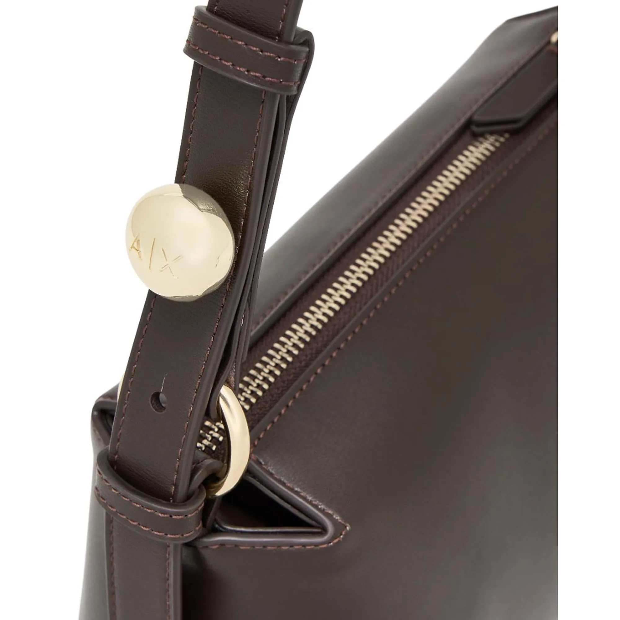 Armani Exchange Borsa A Spalla Con Tracolla Regolabile Marrone Xw002990Af26452 194604