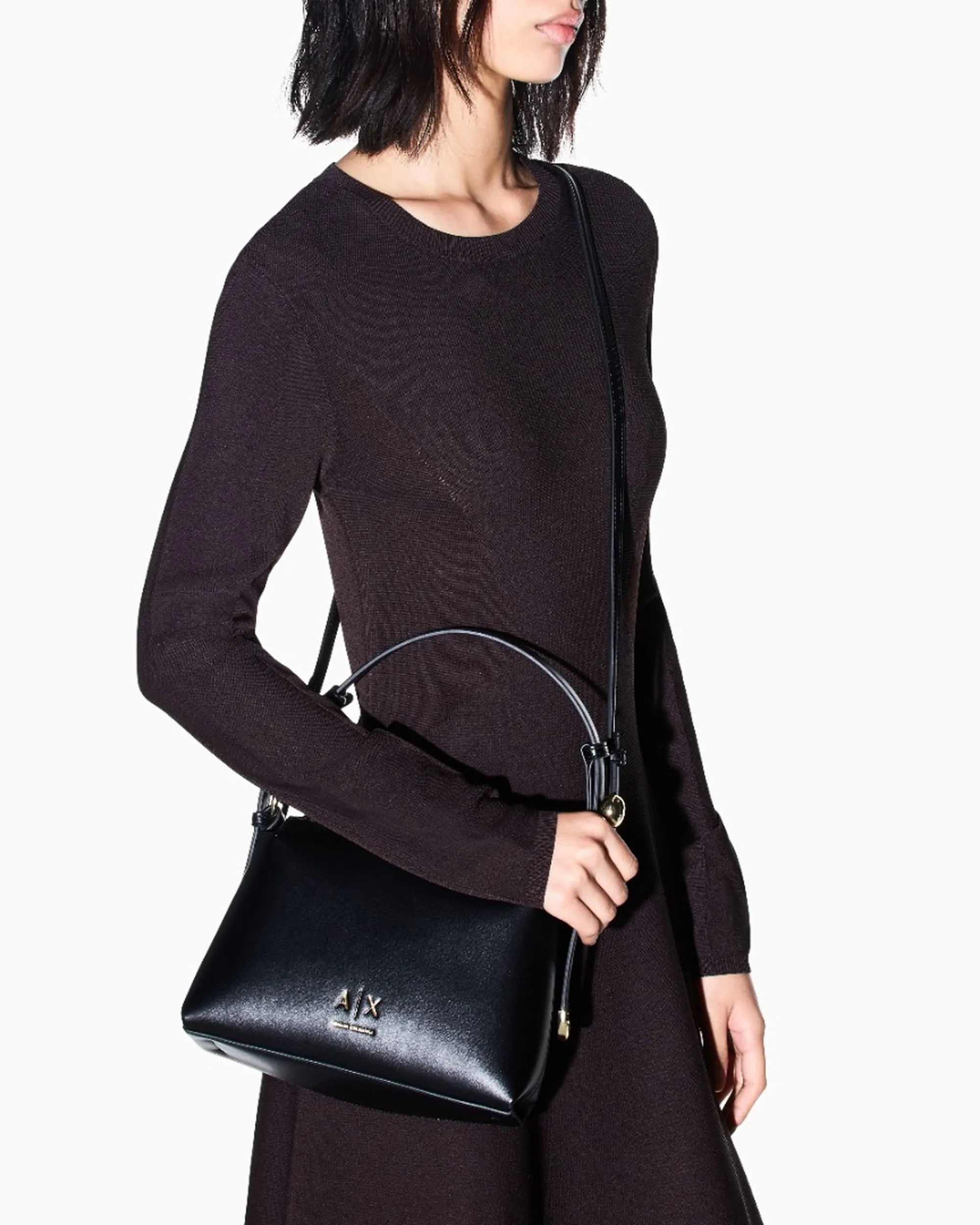 Armani Exchange B'Shoulder Bag With Adjustable Shoulder Strap' Black Xw002990Af26452 194228