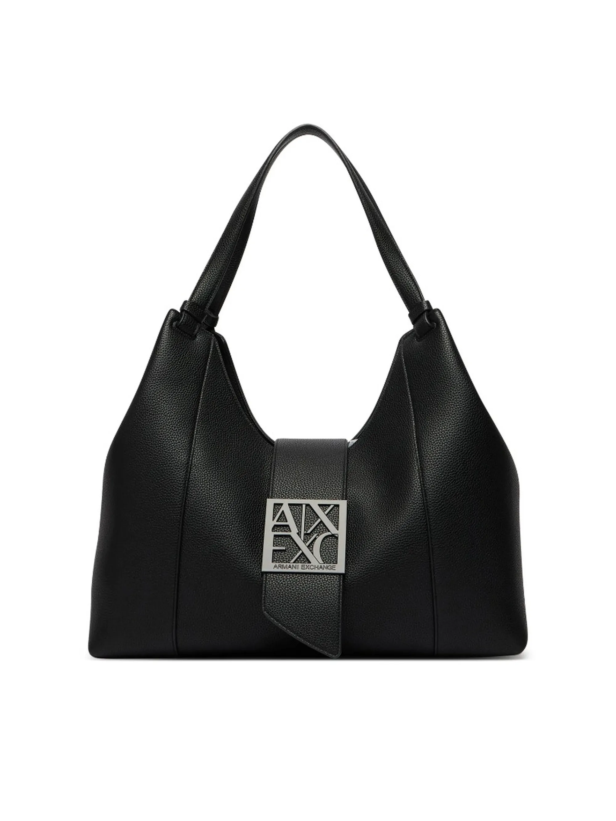 Armani Exchange B'Large Leather Effect Hobo Bag' Black Xw003002Af11902 194232