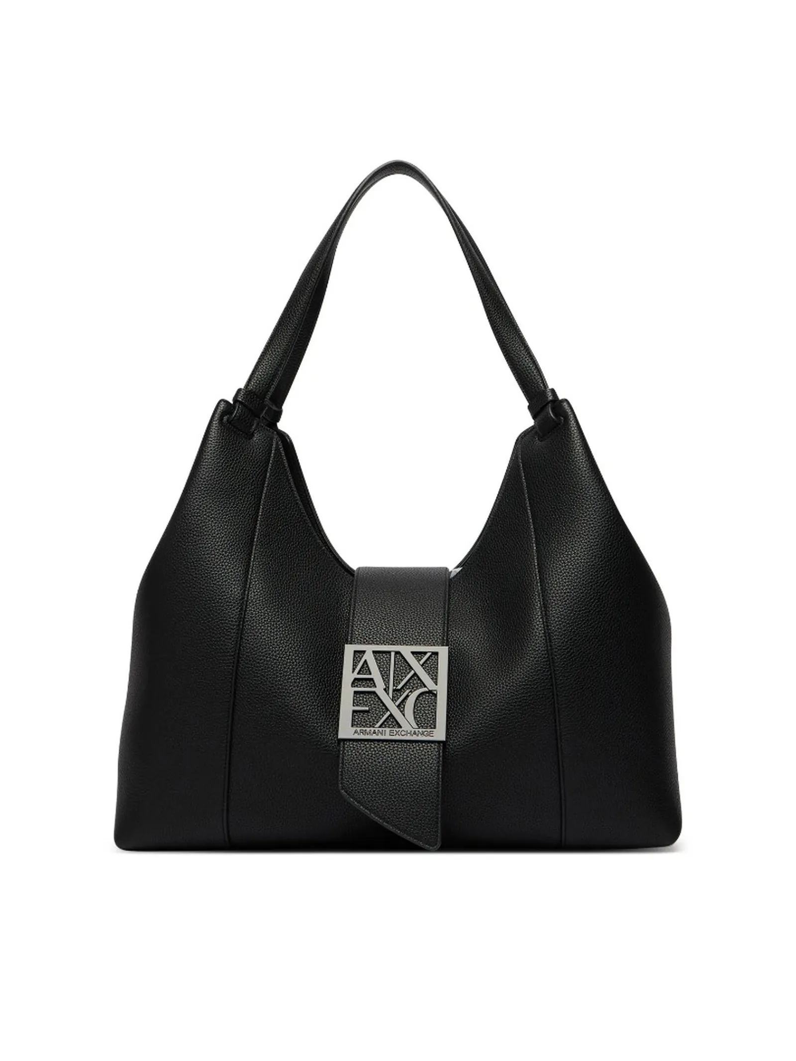 Armani Exchange Borsa Hobo Effetto Pelle Grande Nero Xw003002Af11902 194232