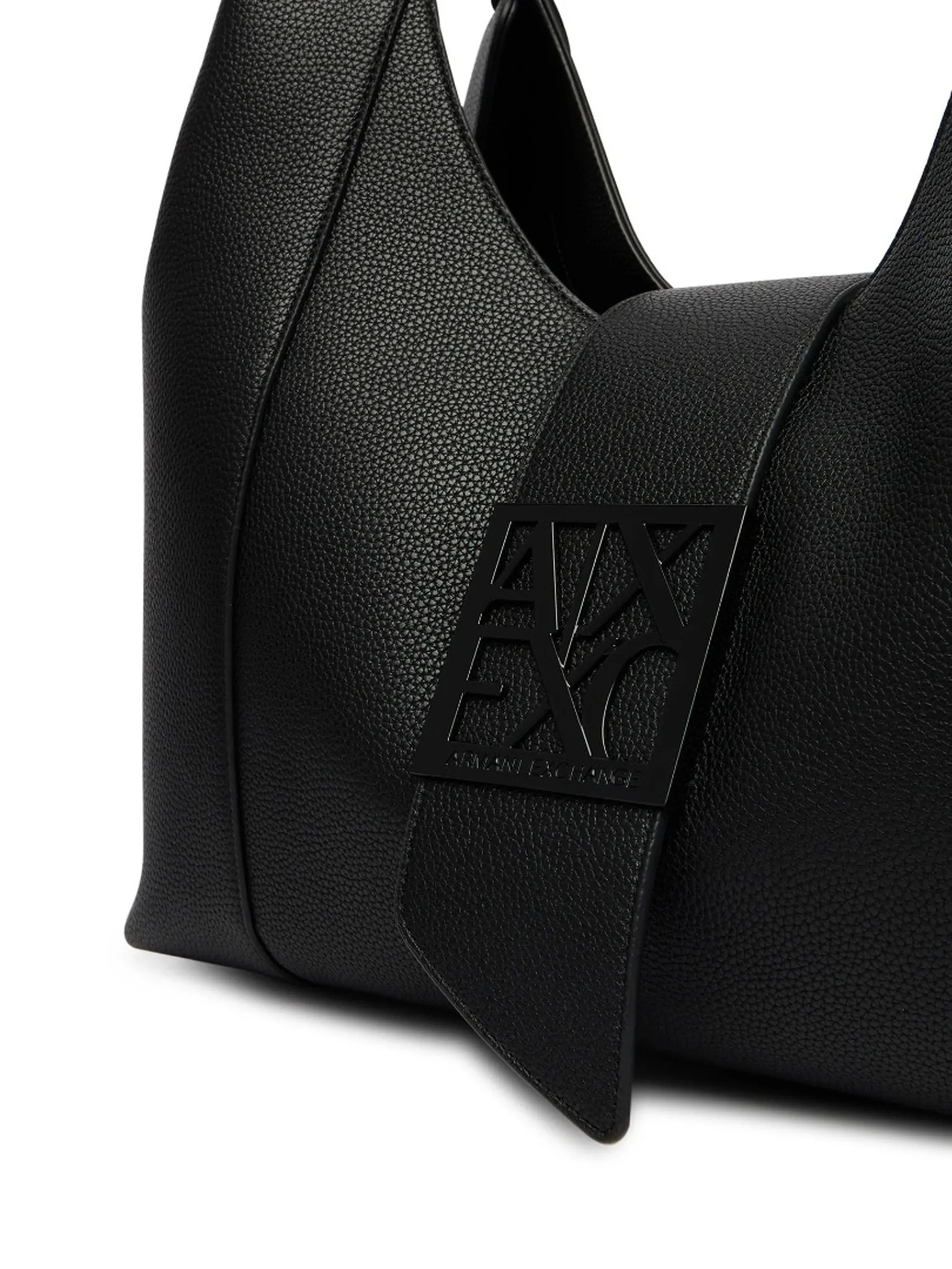 Armani Exchange B'Large Leather Effect Hobo Bag' Black Xw003002Af11902 194233