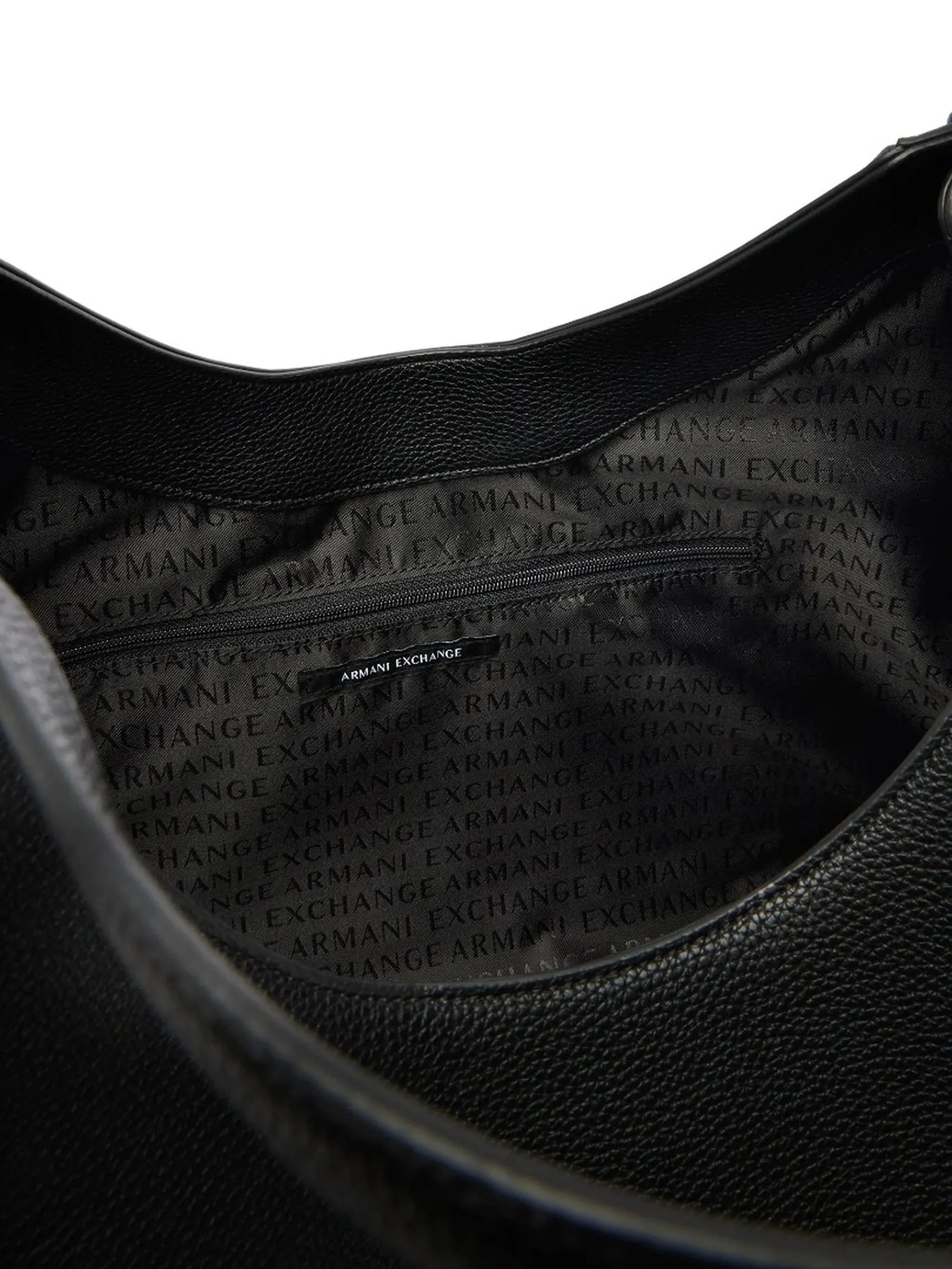 Armani Exchange B'Large Leather Effect Hobo Bag' Black Xw003002Af11902 194235