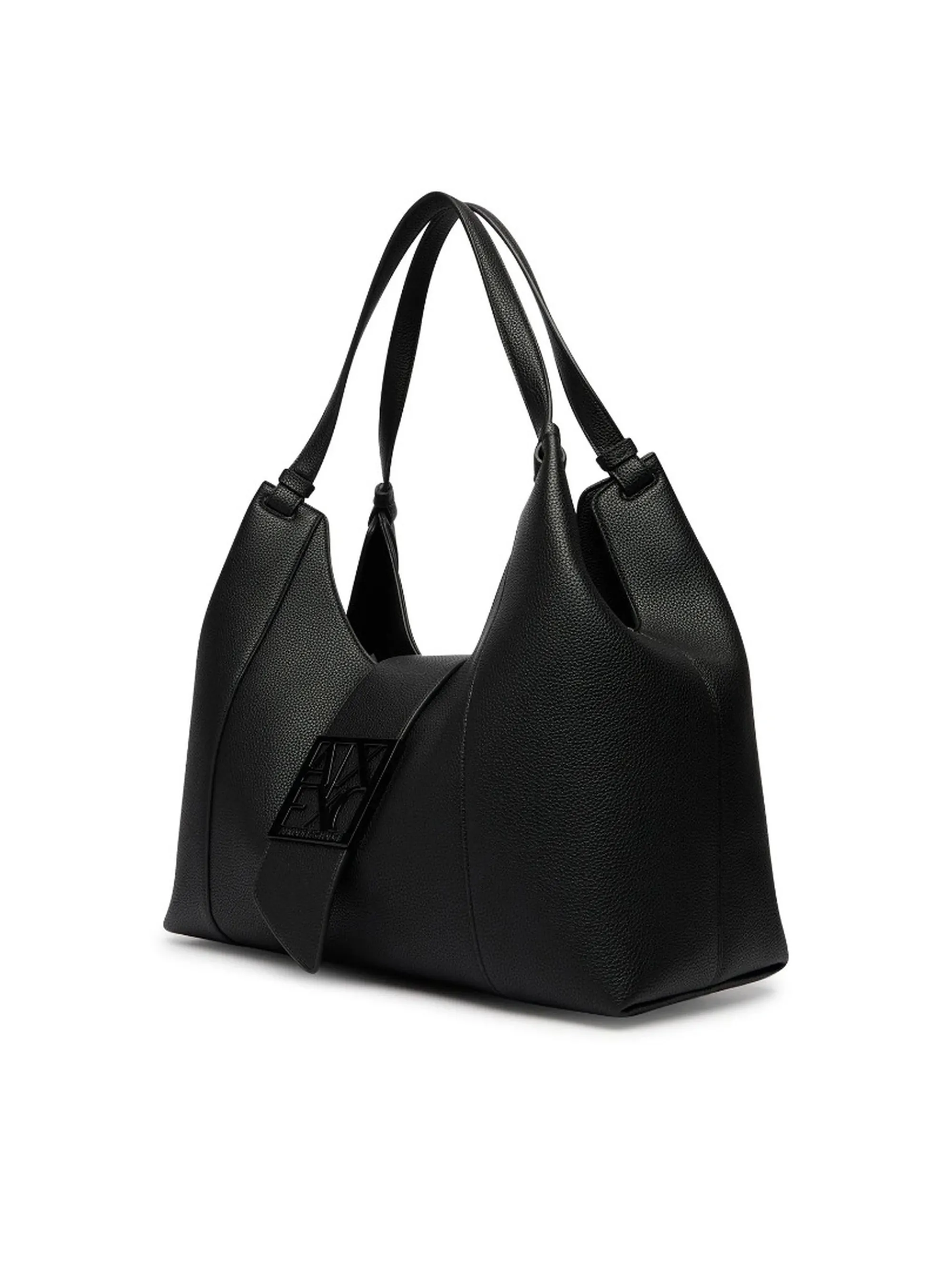 Armani Exchange B'Large Leather Effect Hobo Bag' Black Xw003002Af11902 194236