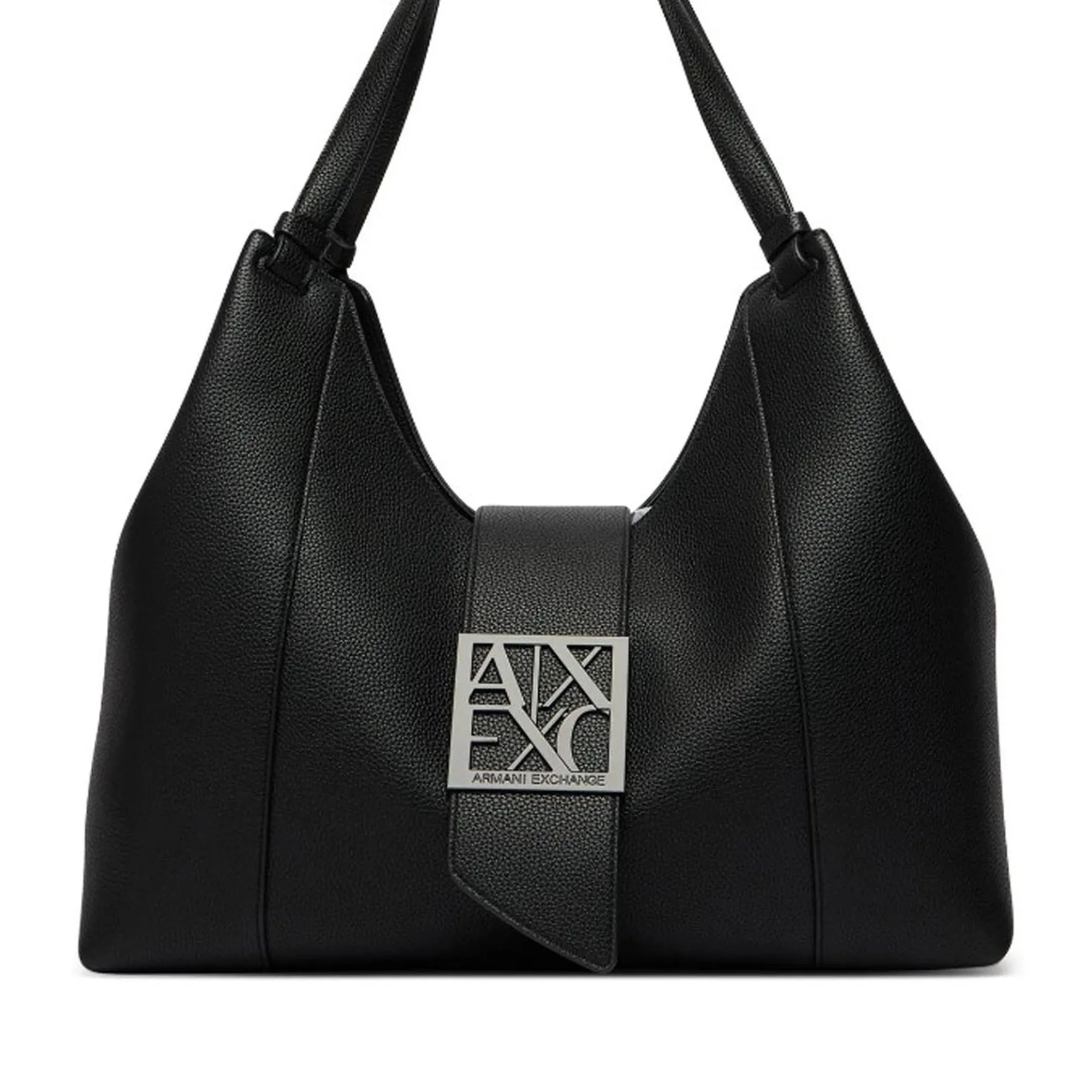 Armani Exchange Borsa Hobo Effetto Pelle Grande Nero Xw003002Af11902 194583