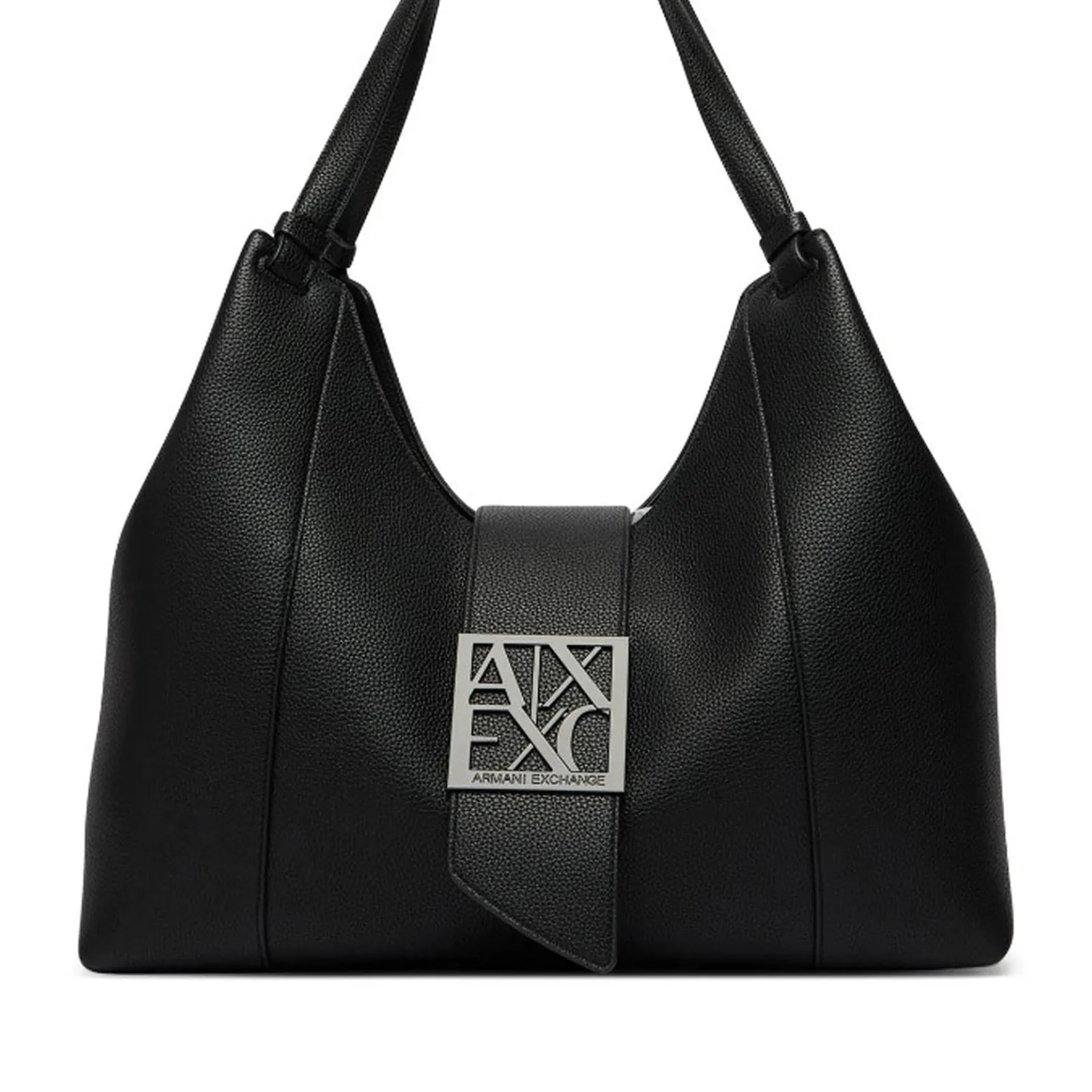 Armani Exchange Borsa Hobo Effetto Pelle Grande Nero Xw003002Af11902 194583