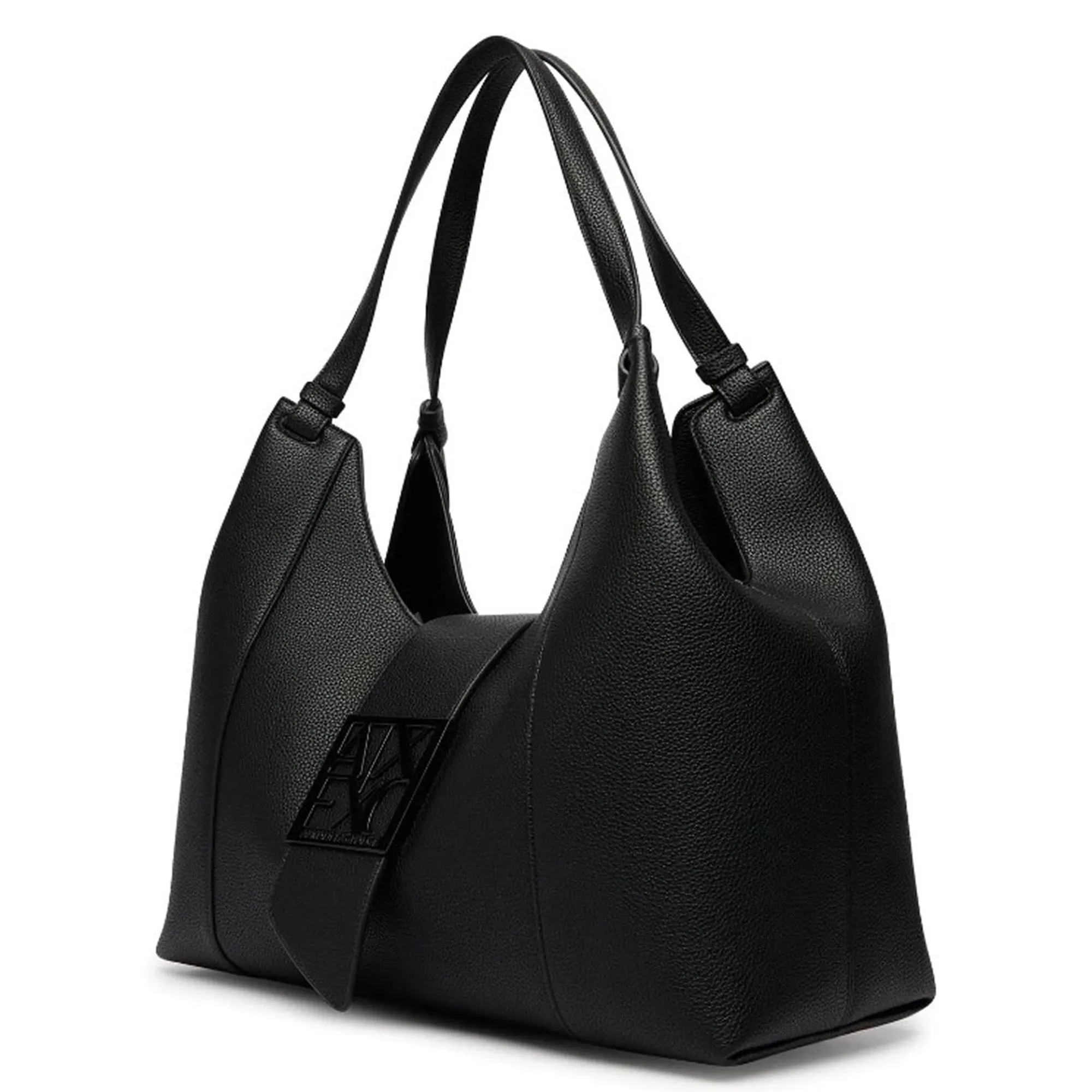 Armani Exchange Borsa Hobo Effetto Pelle Grande Nero Xw003002Af11902 194586