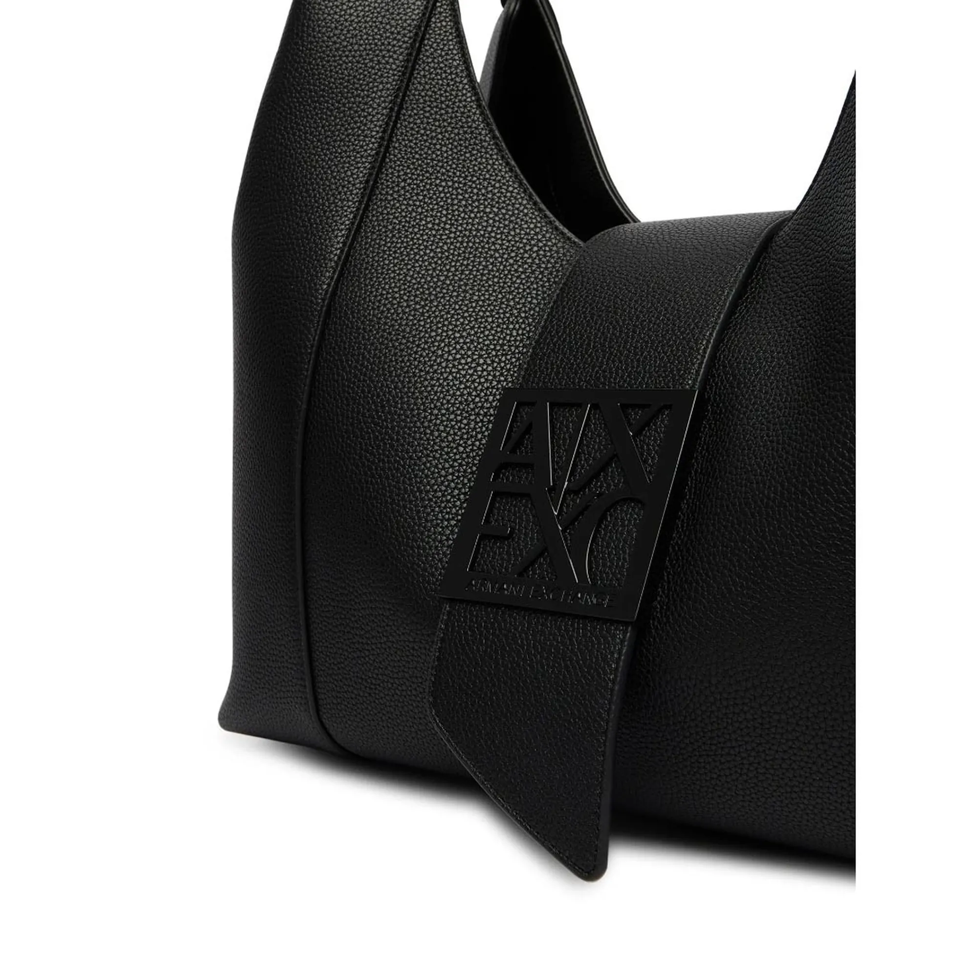 Armani Exchange Borsa Hobo Effetto Pelle Grande Nero Xw003002Af11902 194587