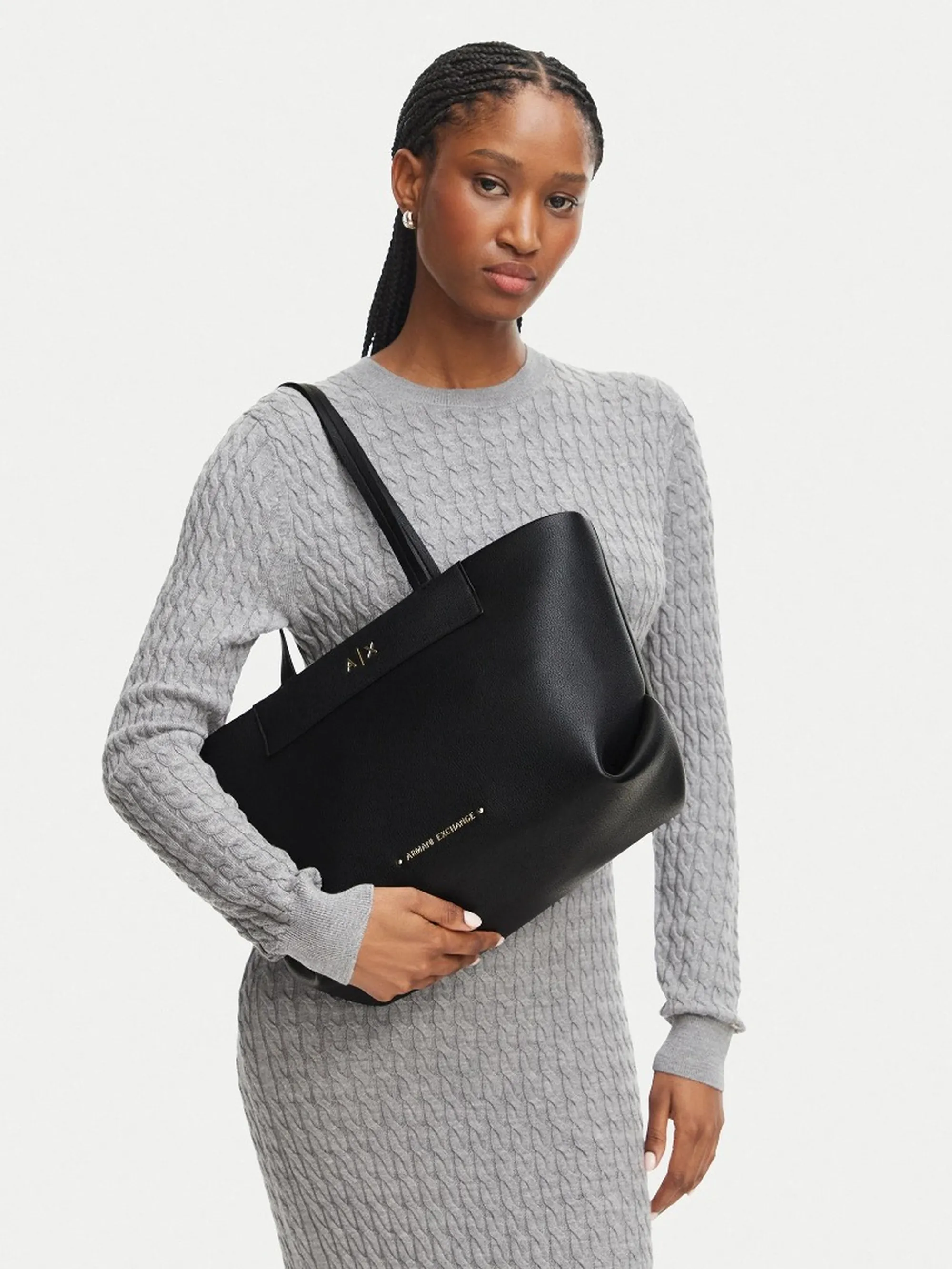 Armani Exchange B'Large Ax Shopping Bag' Black Xw001538Af26447 194161