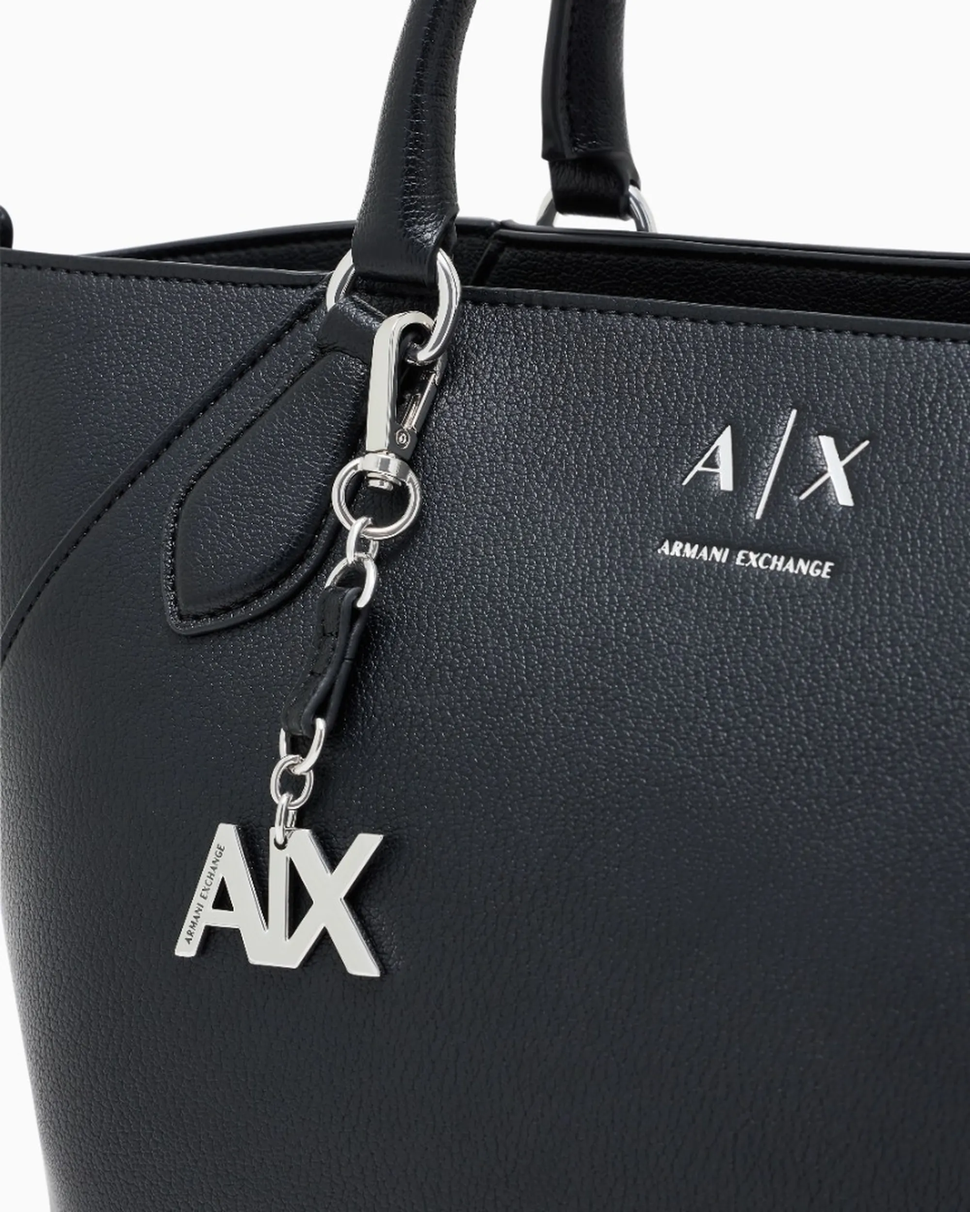 Armani Exchange B'Large Shopping Bag With Shoulder Strap And Removable Charm' Black Xw003086Af26569 194248