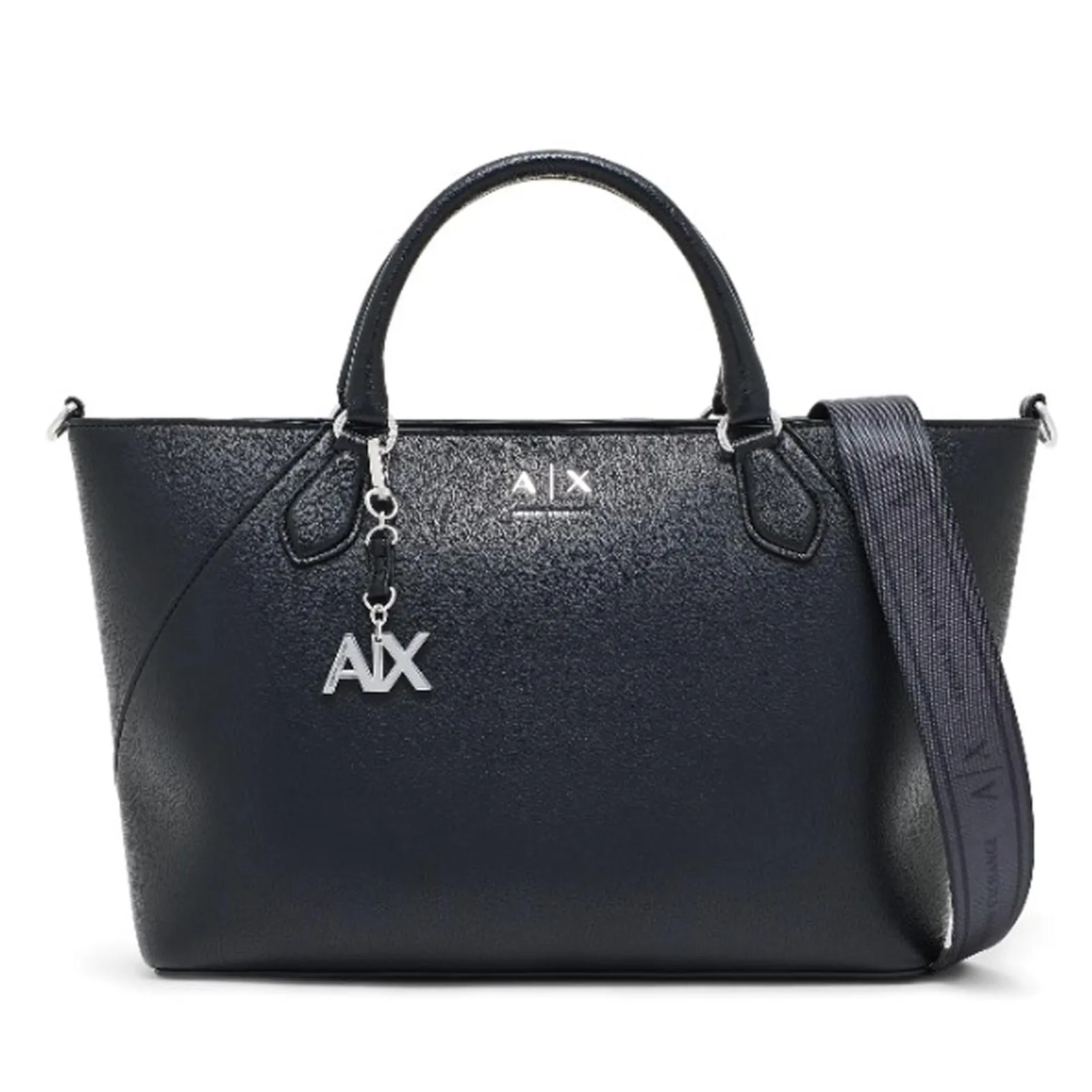 Armani Exchange Borsa Shopping Grande Con Tracolla E Charm Rimovibile Nero Xw003086Af26569 194577
