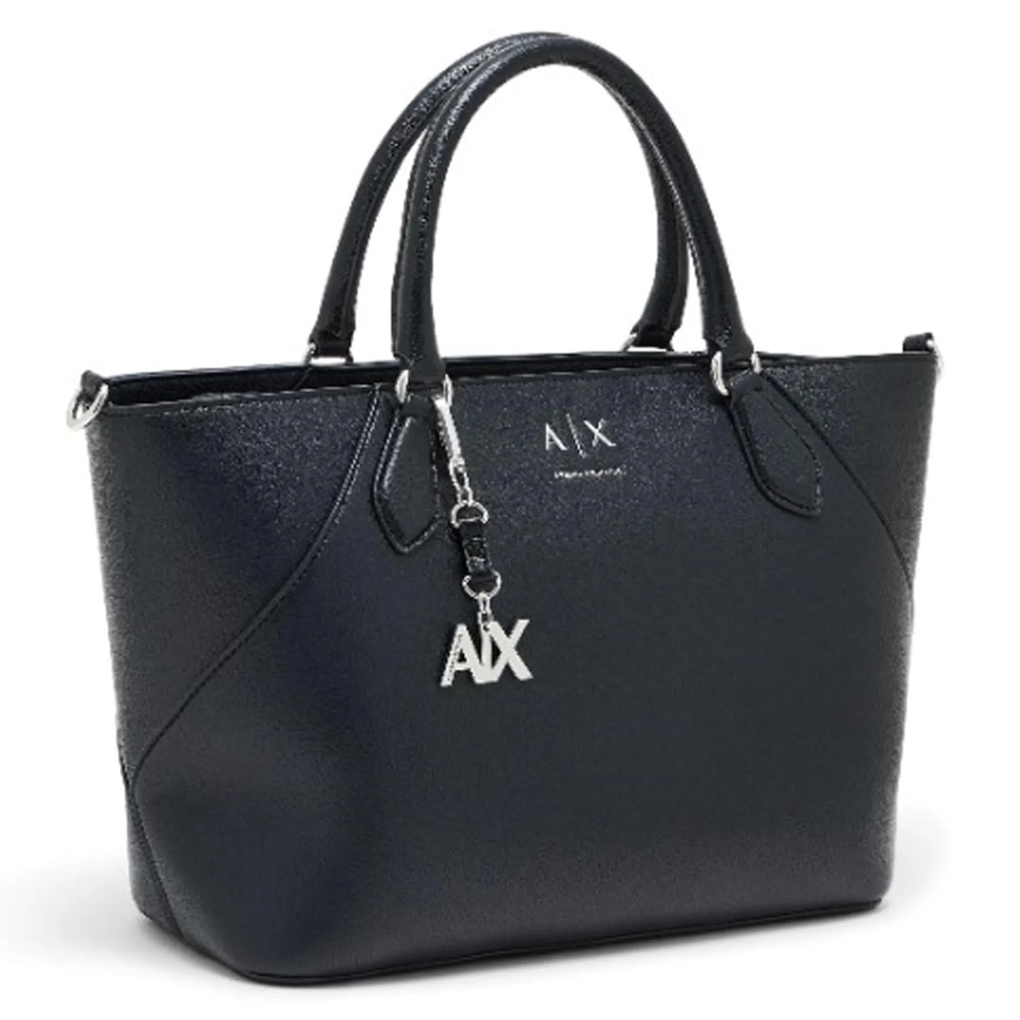 Armani Exchange Borsa Shopping Grande Con Tracolla E Charm Rimovibile Nero Xw003086Af26569 194579