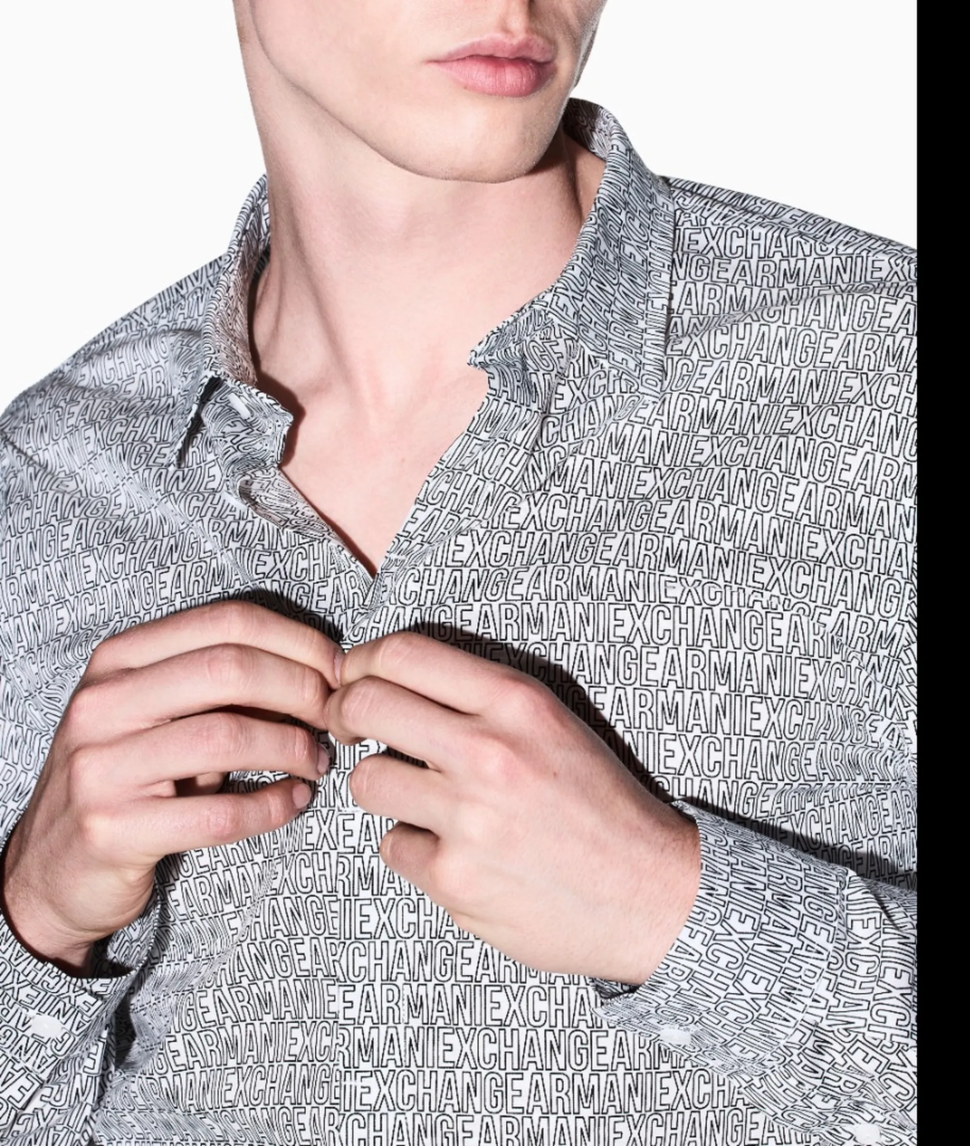 Armani Exchange Camicia Bianco Xm000625Af13184 193216