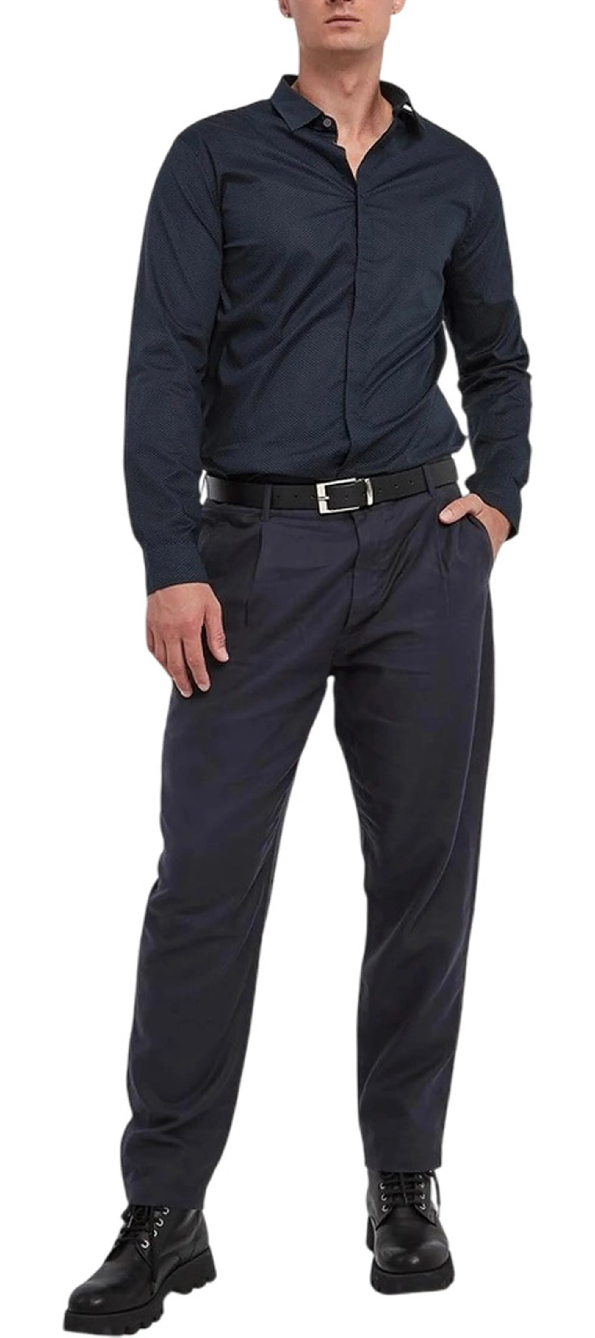 Armani Exchange Camicia Blu Xm000625Af13184 161674