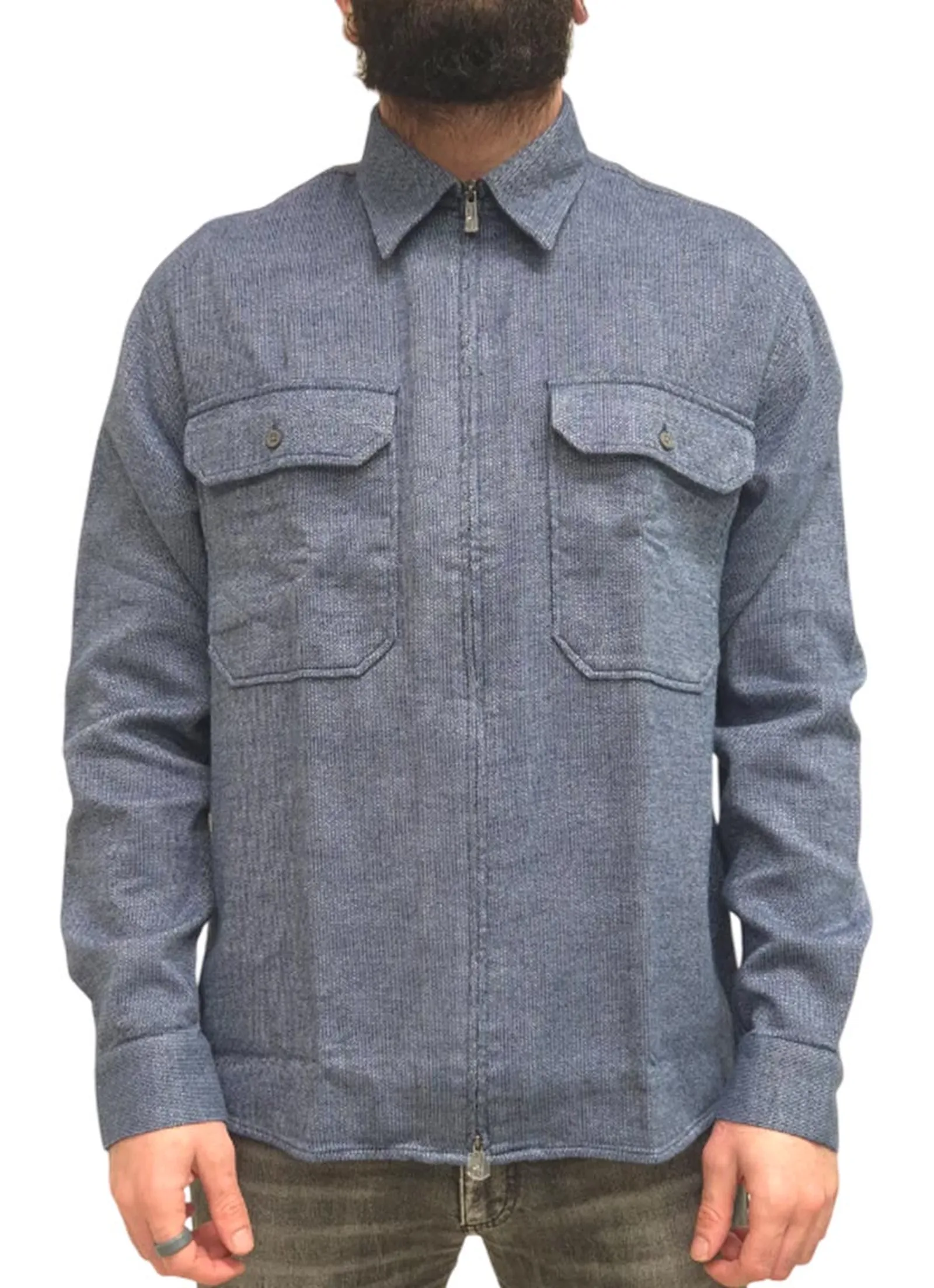 Armani Exchange Camicia Blu Xm001140Af16611 169110