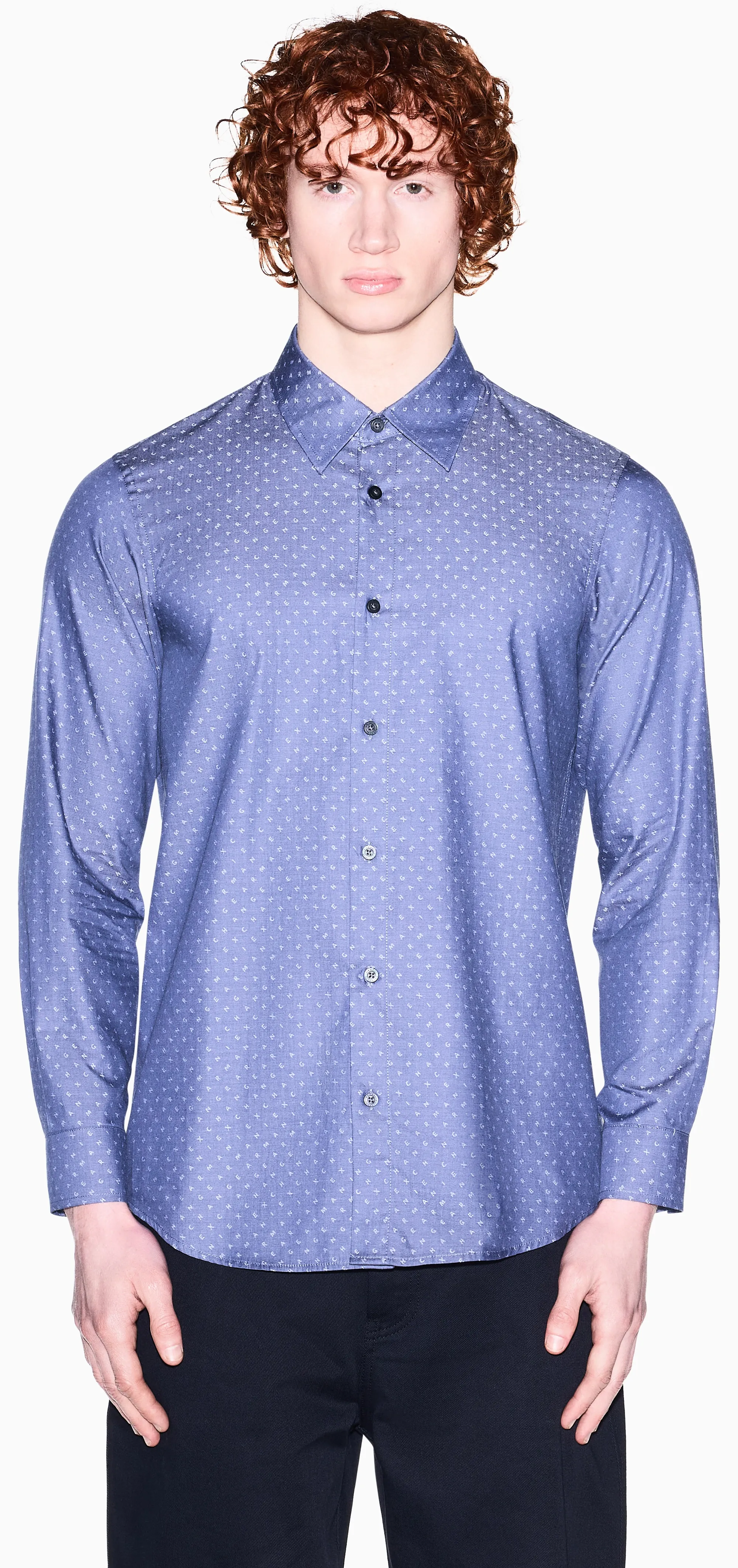 Armani Exchange Camicia Blu Xm002739Af24681 175075