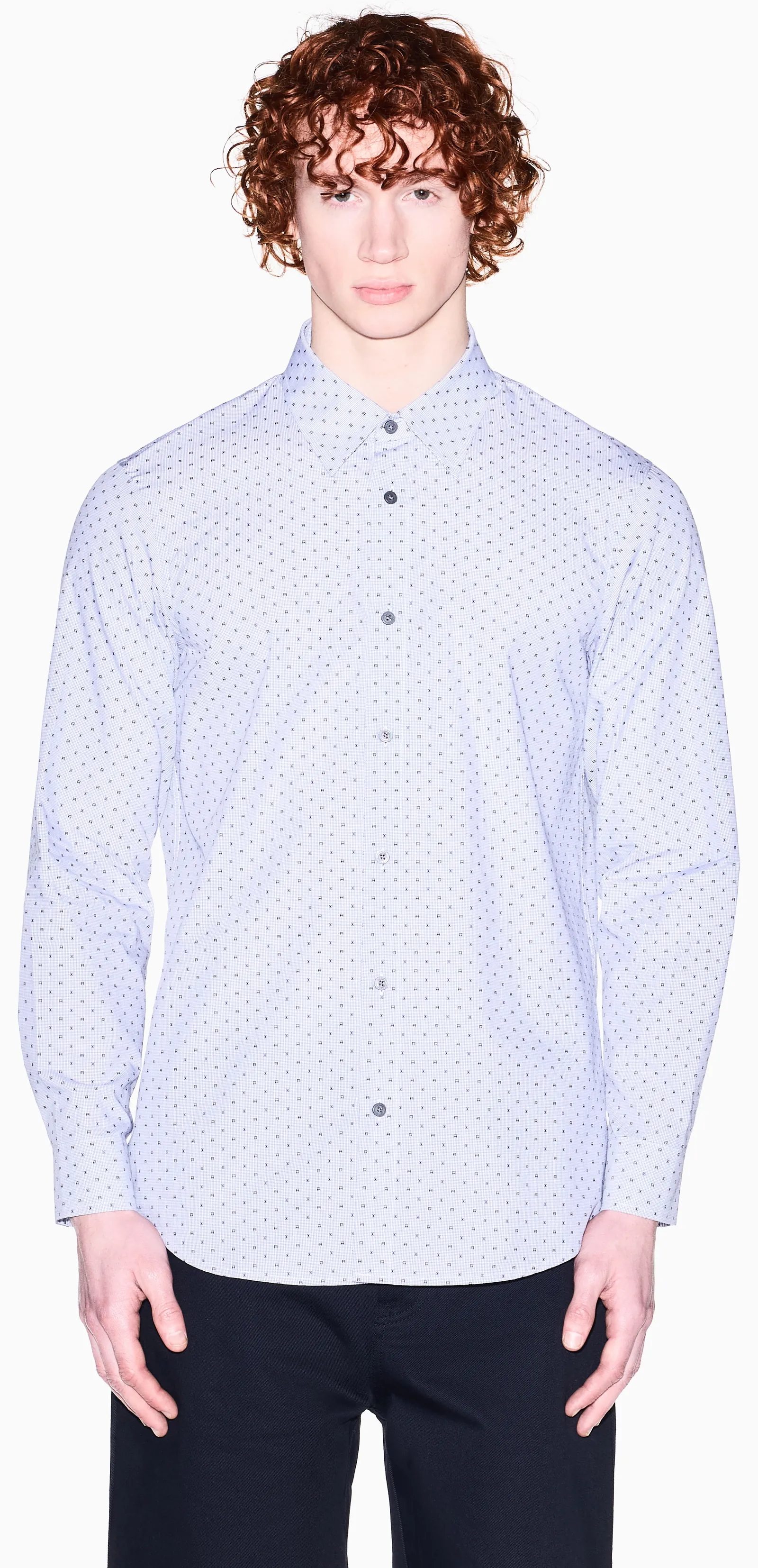 Armani Exchange Camicia Blu Xm002811Af24739 175108