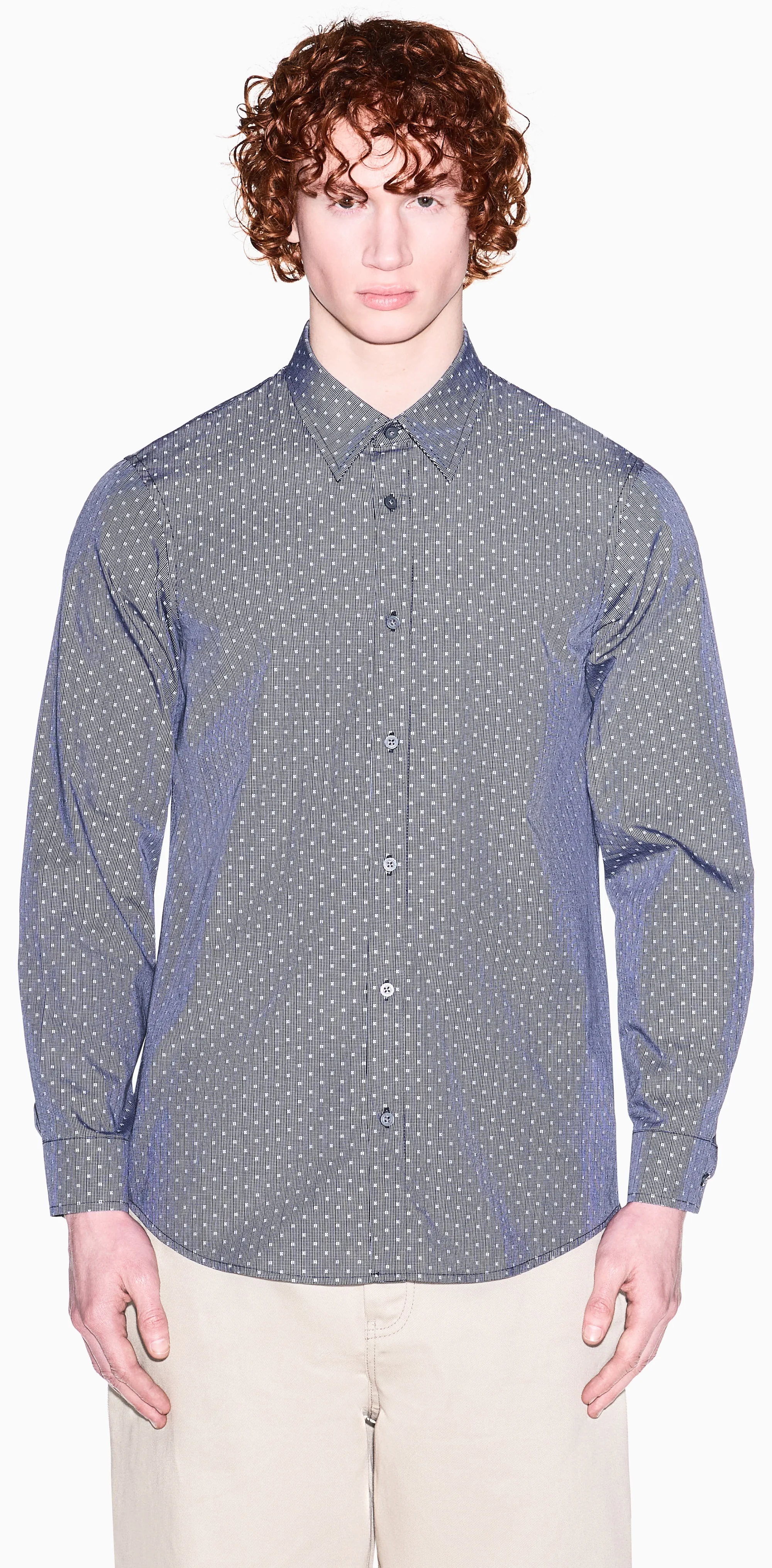 Armani Exchange Camicia Blu Navy Xm002811Af24739 175100