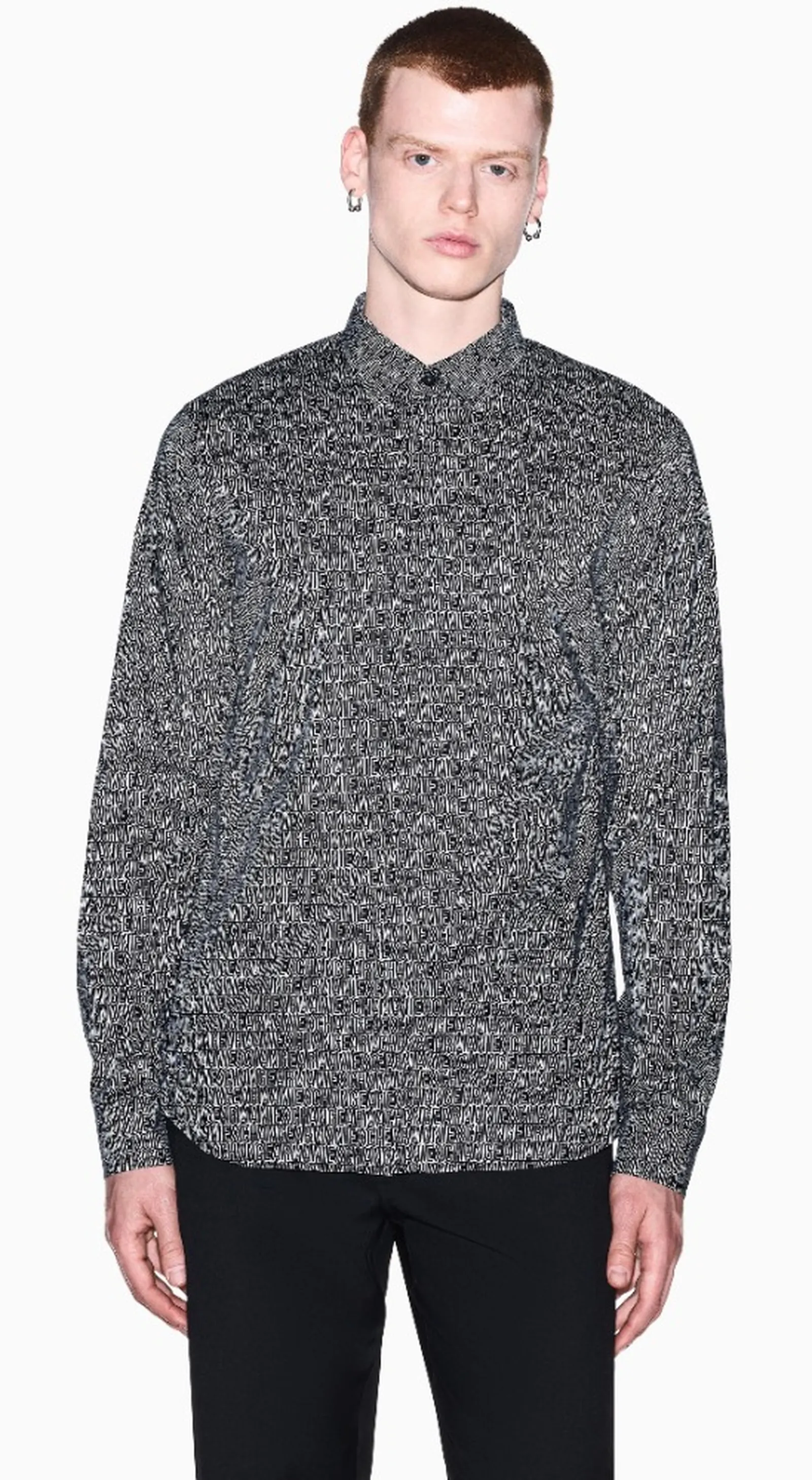 Armani Exchange Camicia Nero Xm000625Af13184 193222