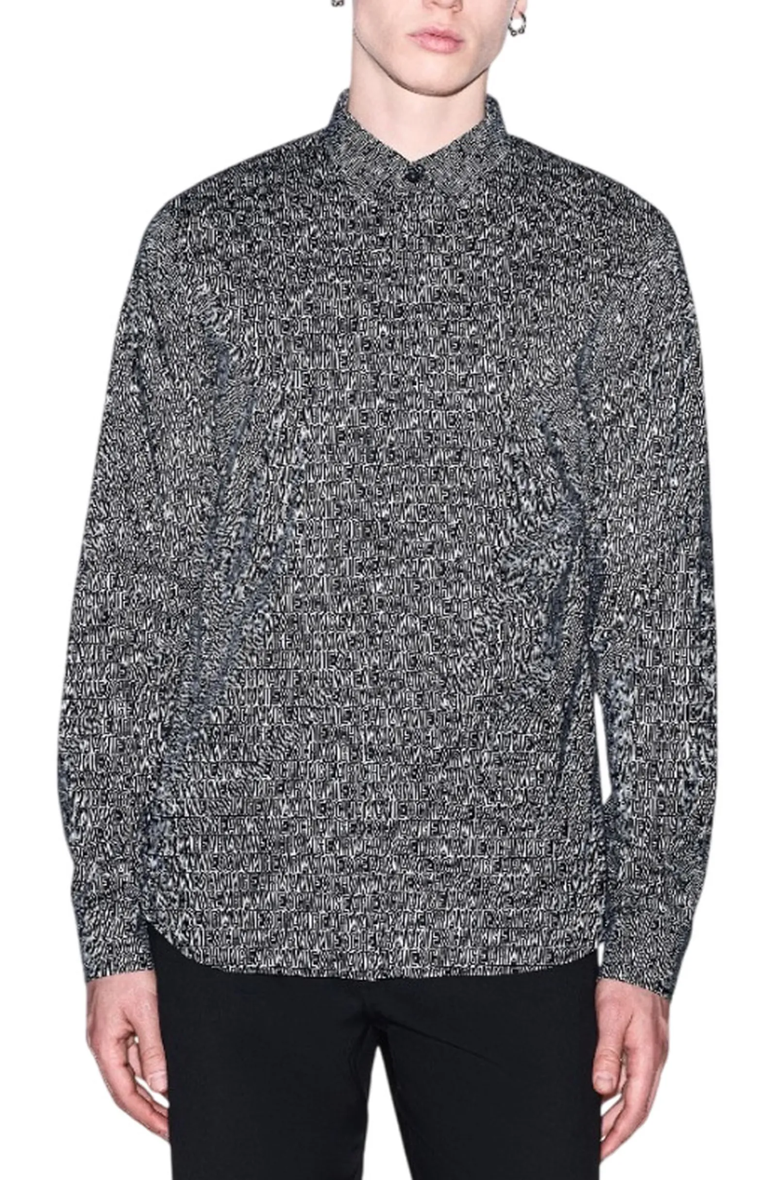 Armani Exchange Camicia Nero Xm000625Af13184 194589