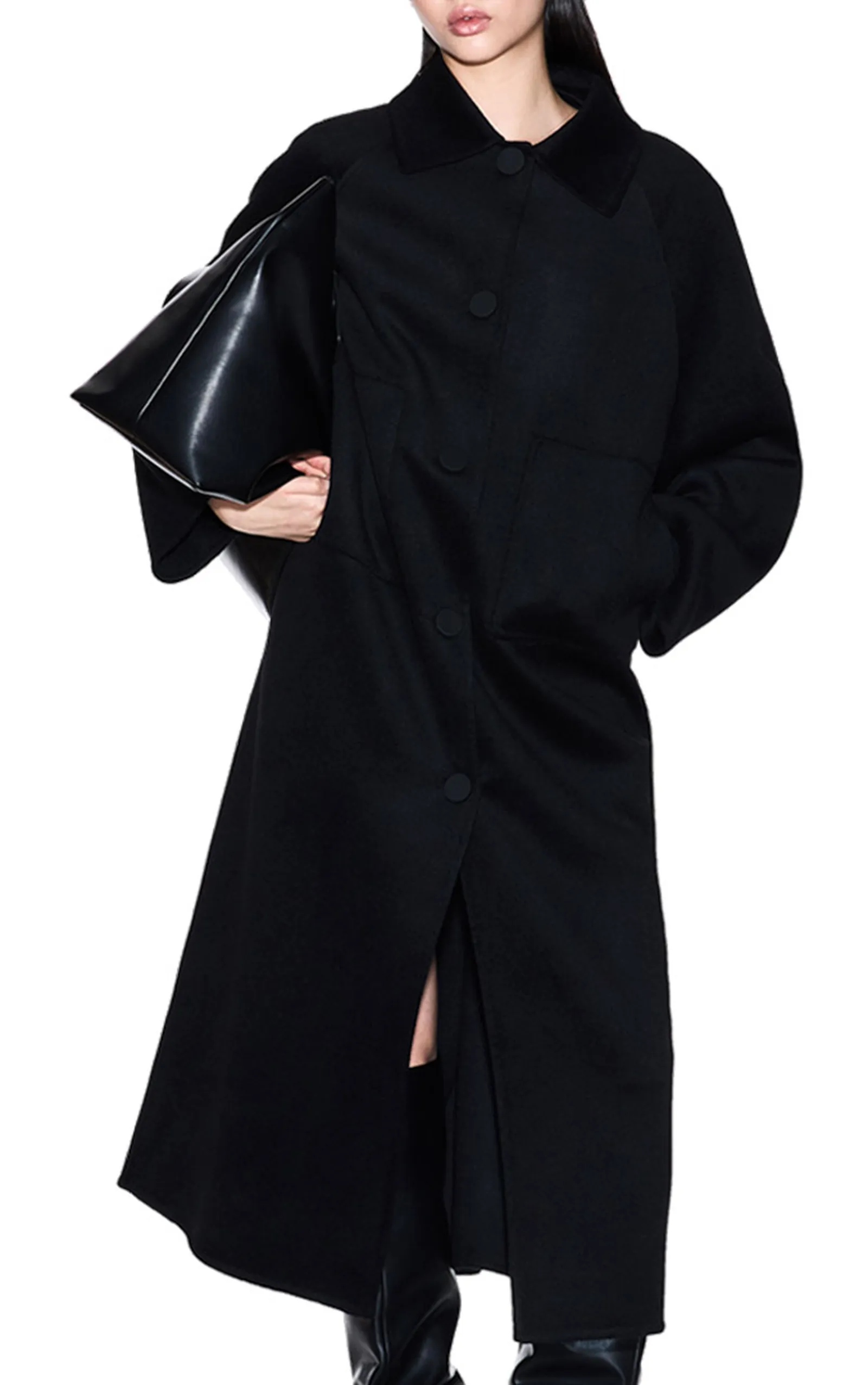 Armani Exchange Cappotto In Misto Lana Nero Xw001234Af16216 165388