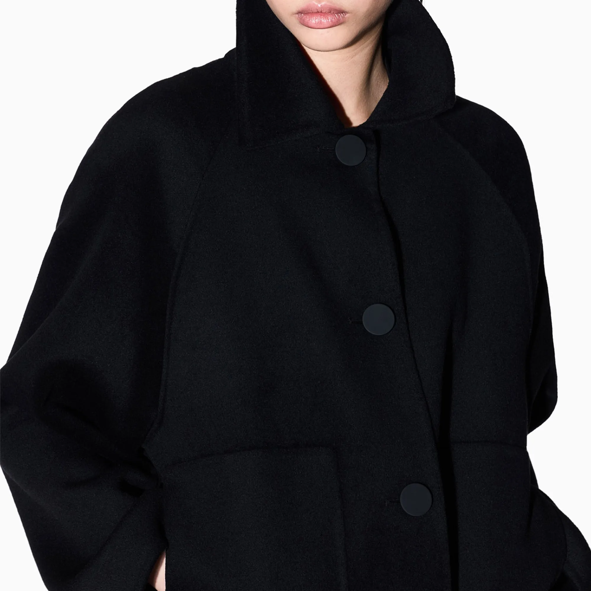 Armani Exchange Cappotto In Misto Lana Nero Xw001234Af16216 165391