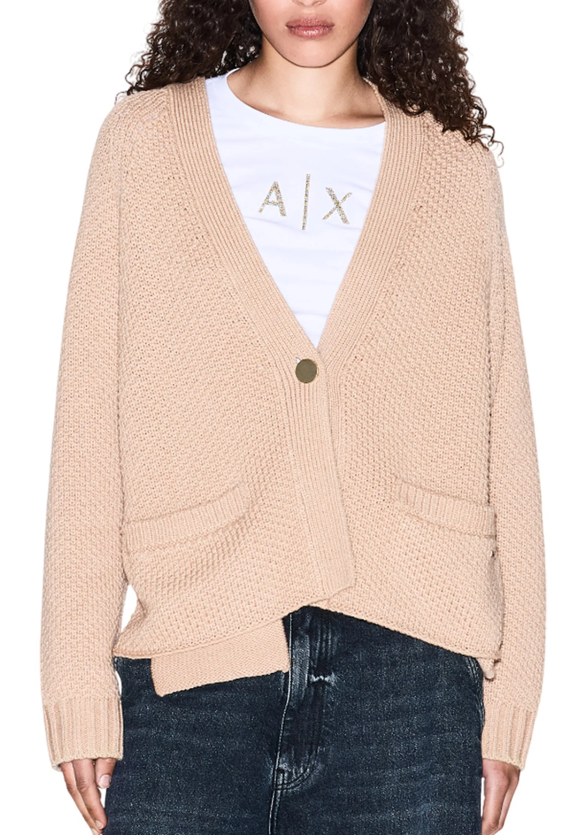 Armani Exchange B'Cardigan ' Camel Xw001306Af16604 164807