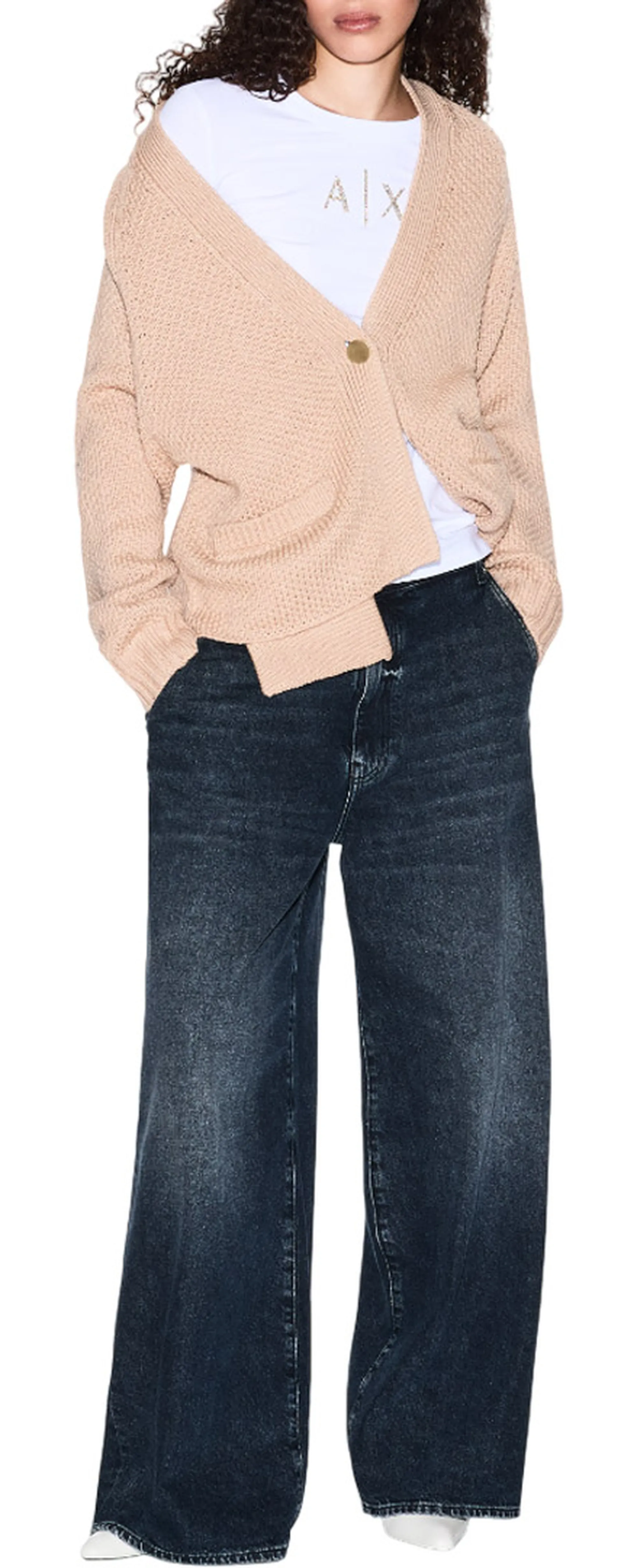 Armani Exchange B'Cardigan ' Camel Xw001306Af16604 164812