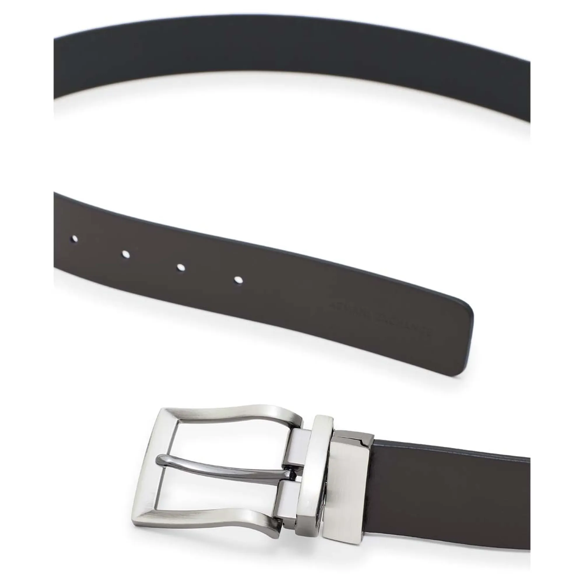 Armani Exchange B'Two-Tone Leather Belt' Black Xm000609Af12708 169518
