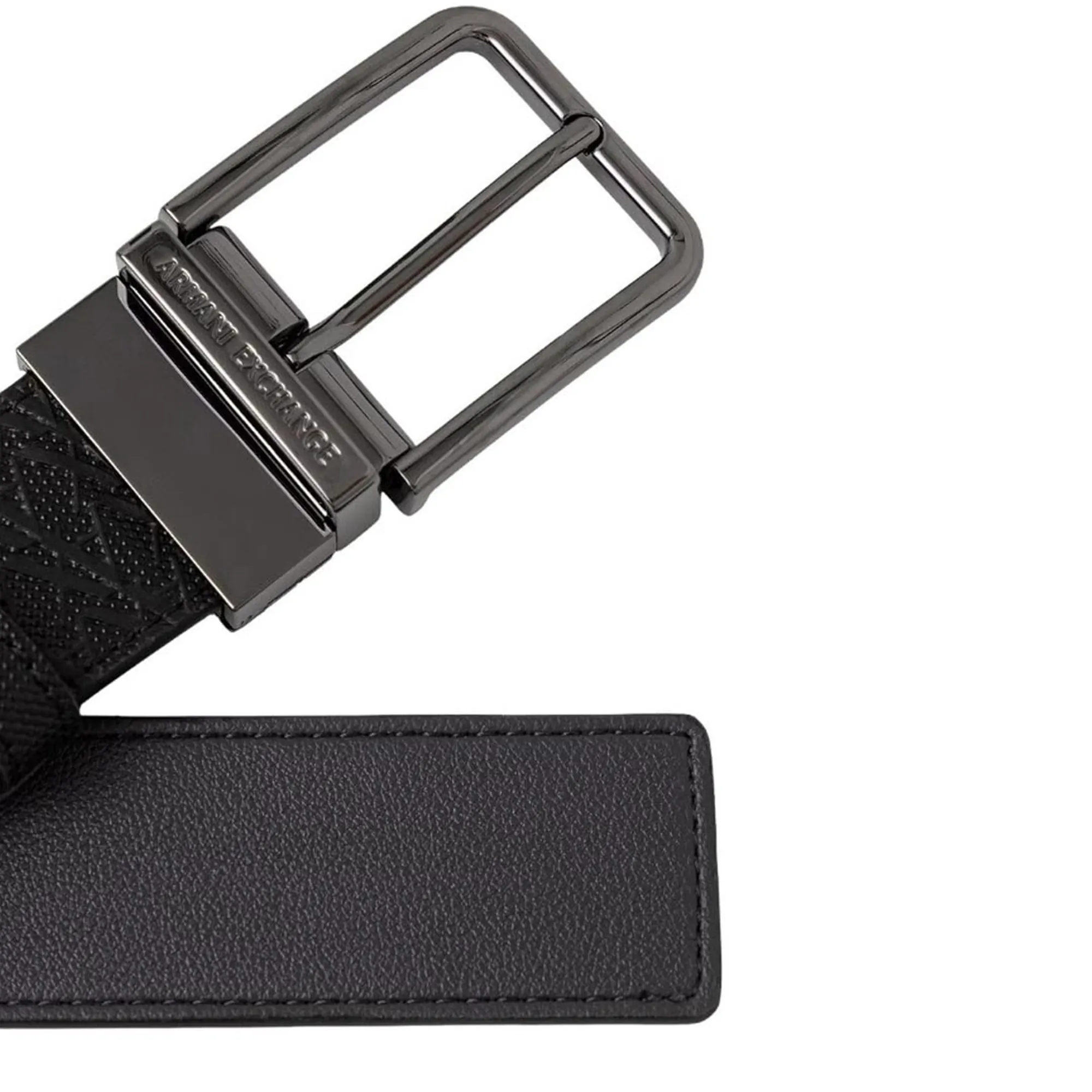 Armani Exchange Cintura Logo All Over Reversibile Nero Xm003184Af26719 194700