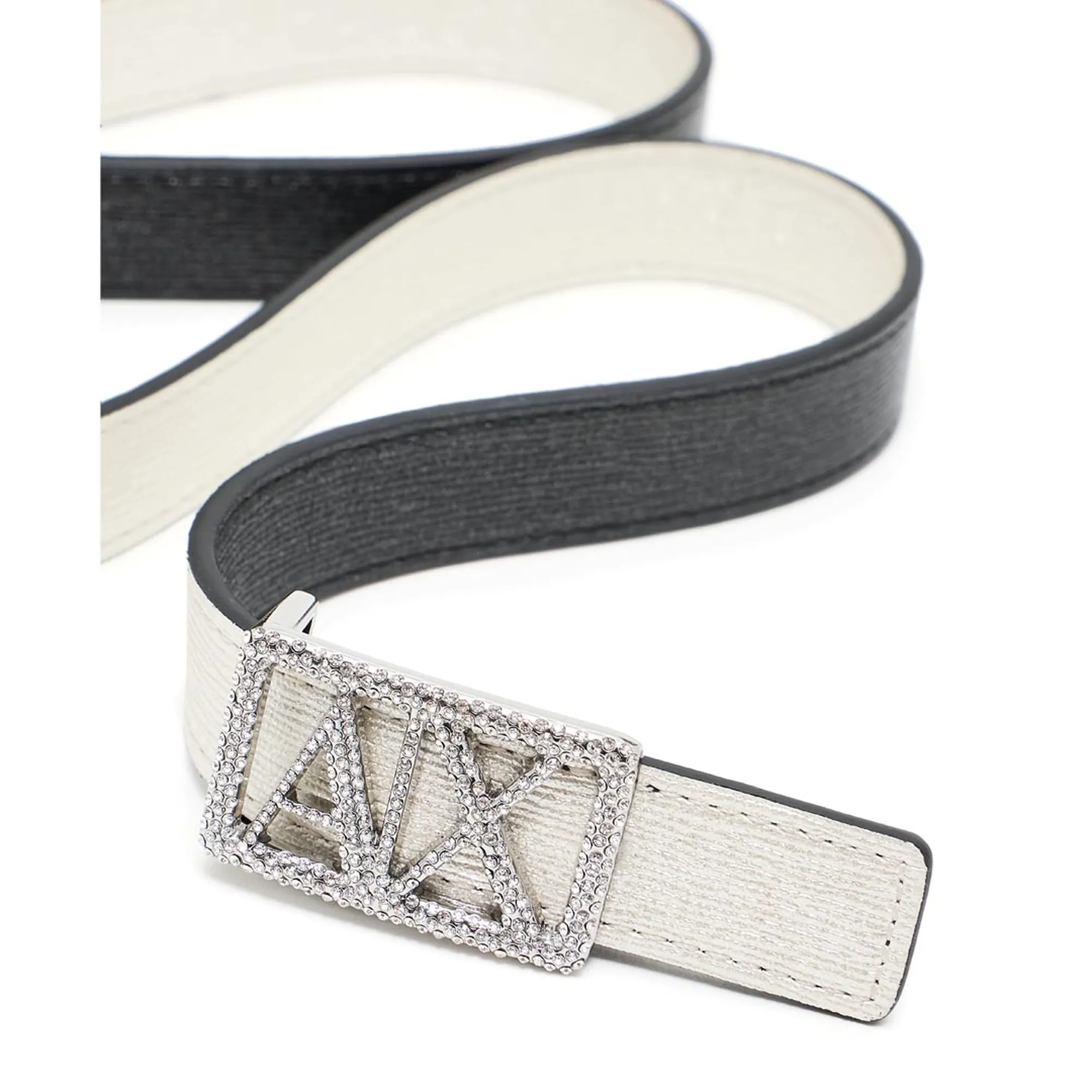 Armani Exchange B'Reversible Belt With Rhinestone' Black Xw001602Af17141 162649