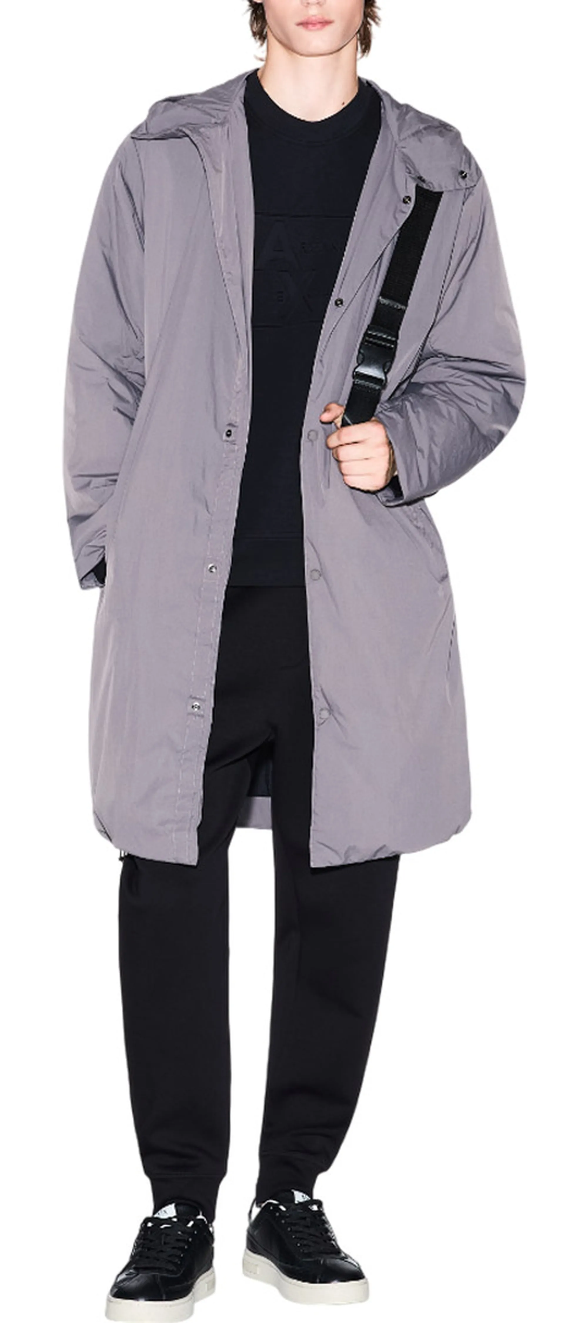 Armani Exchange B'Sweatshirt With Embossed Logo' Black Xm001371Af13047 162249