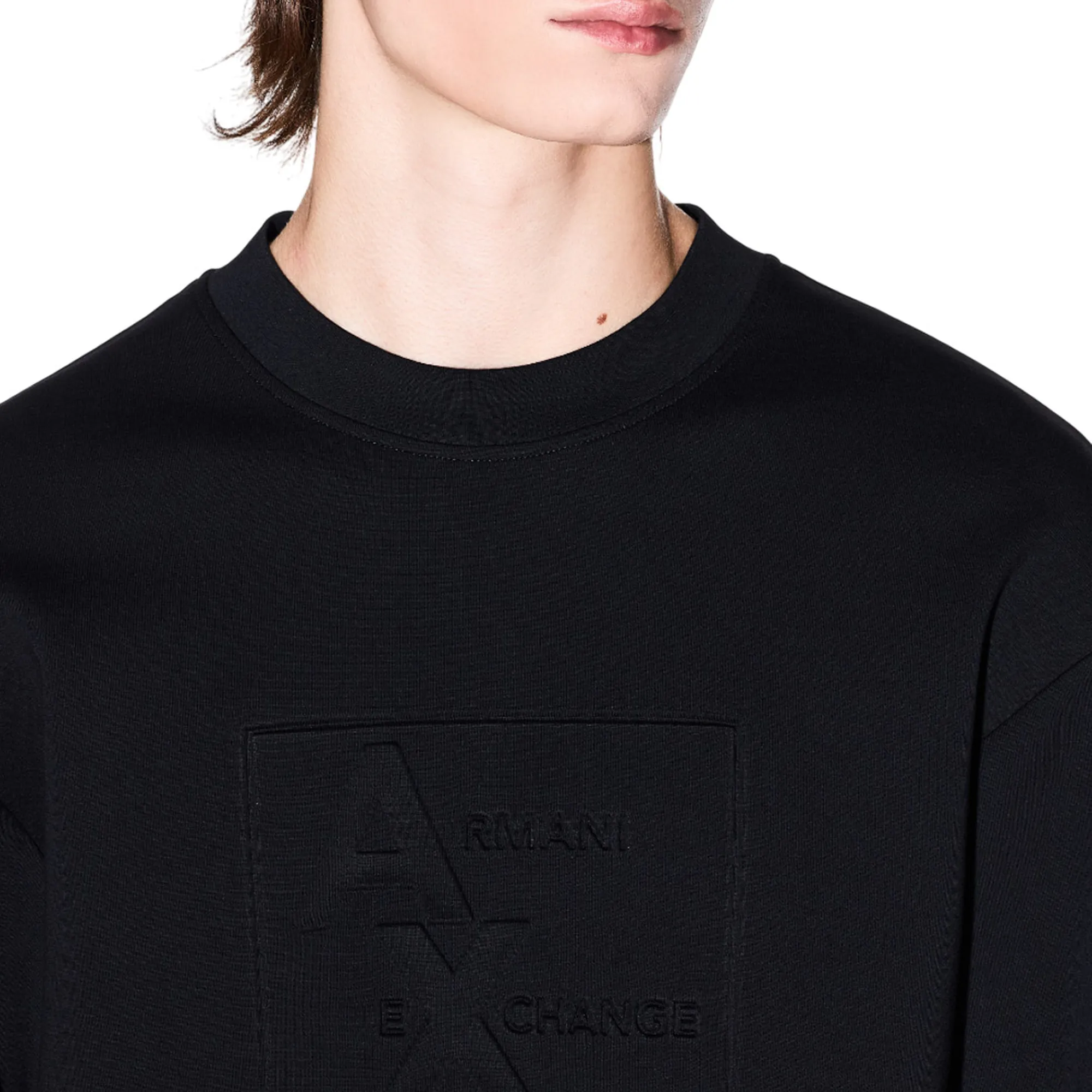 Armani Exchange B'Sweatshirt With Embossed Logo' Black Xm001371Af13047 162250