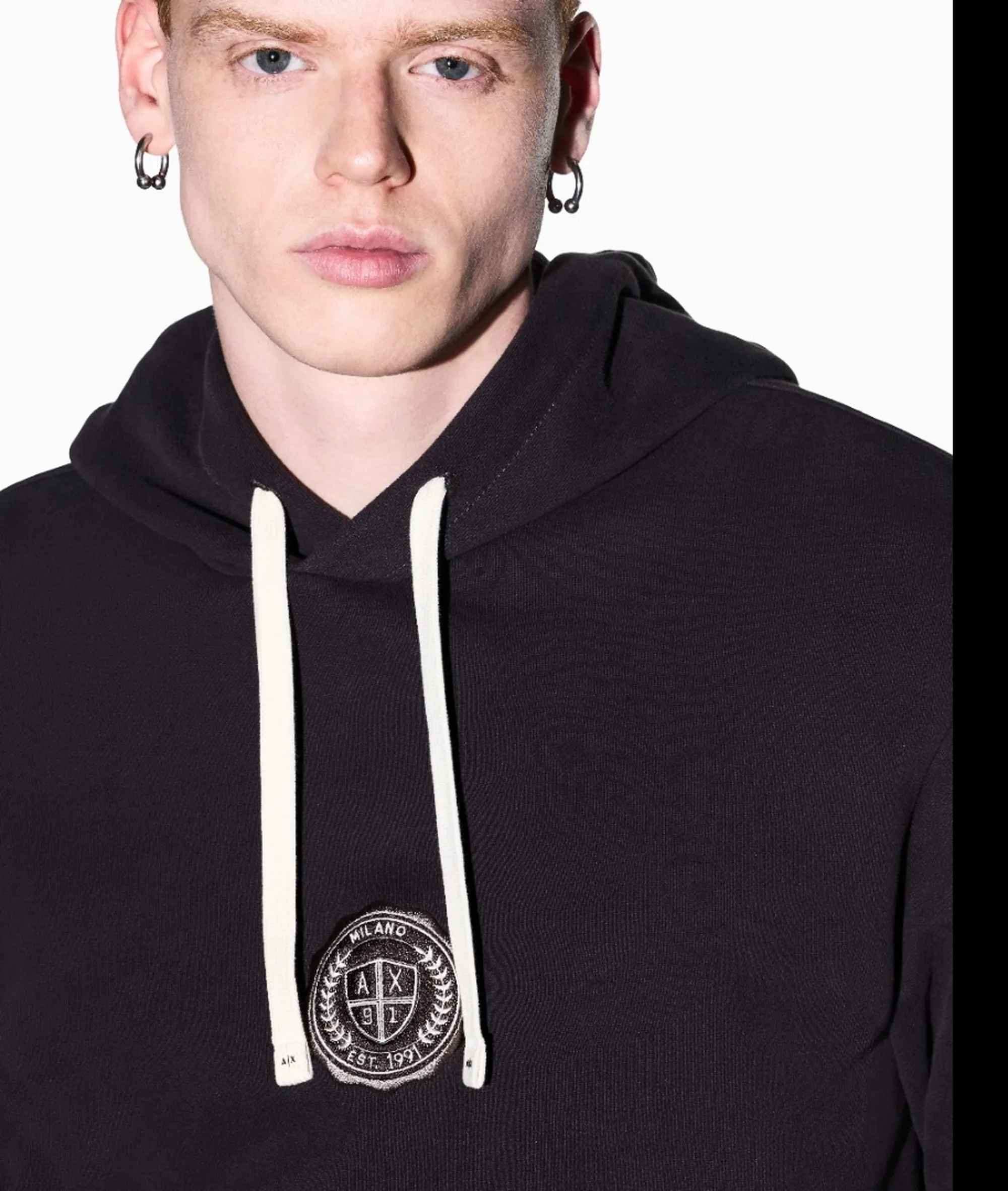 Armani Exchange B'Cotton Crossover Hoodie' Dark Brown Xm002912Af26047 193248
