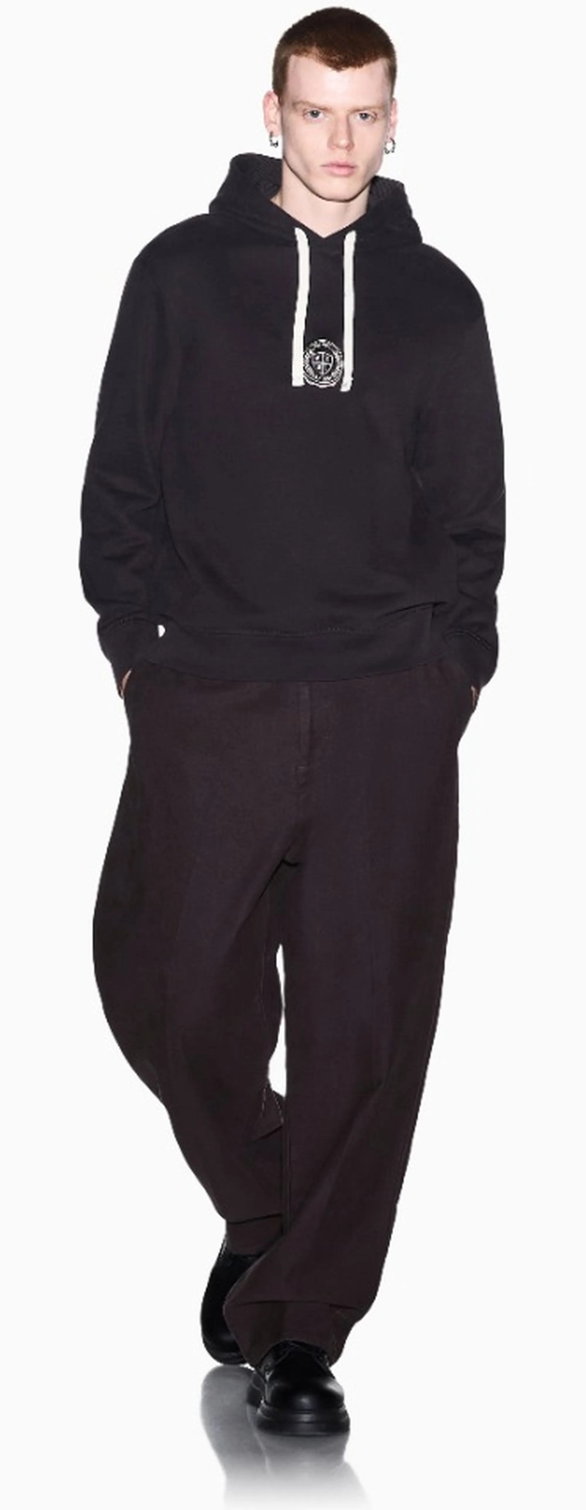 Armani Exchange B'Cotton Crossover Hoodie' Dark Brown Xm002912Af26047 193249