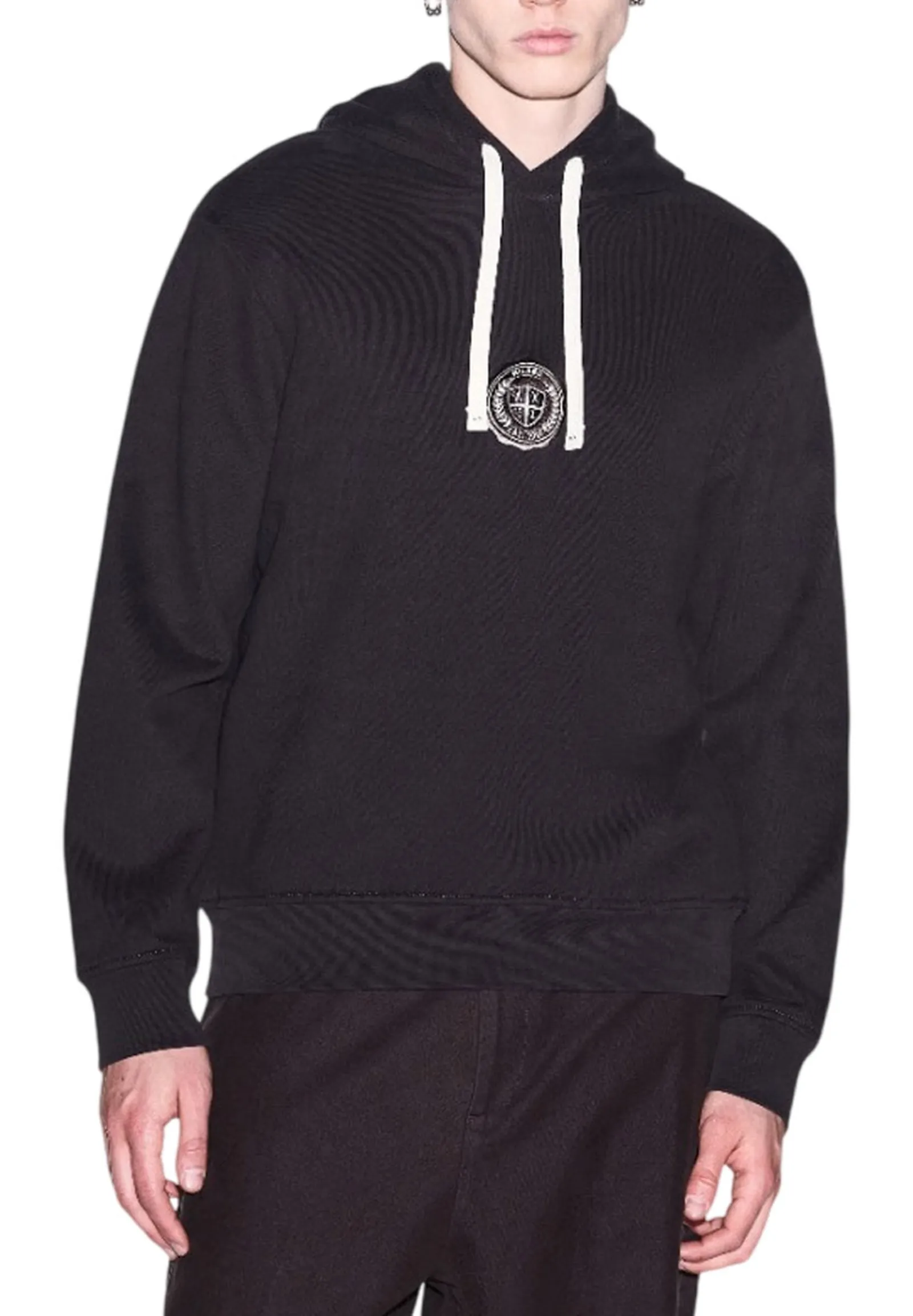 Armani Exchange Felpa Crossover In Cotone Marrone Scuro Xm002912Af26047 194180